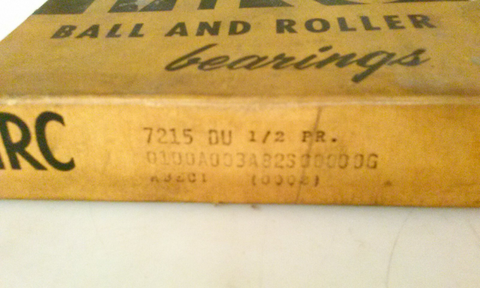 (1/2 pair) MRC 7215DU angular contact bearing, made in USA.