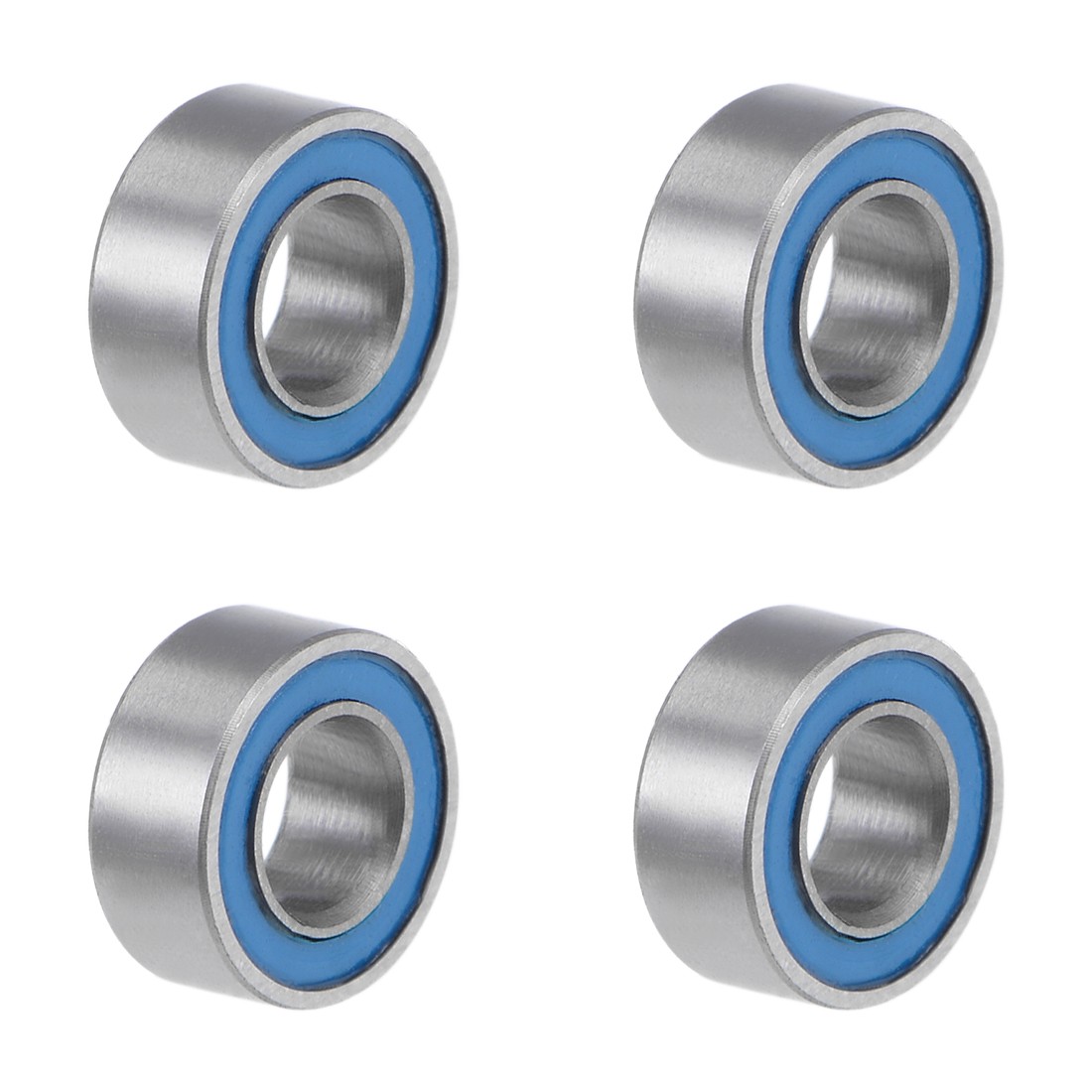 MR63-2RS Ball Bearings Z2 3x6x2.5mm Double Sealed Chrome Steel Blue Seal 4pcs