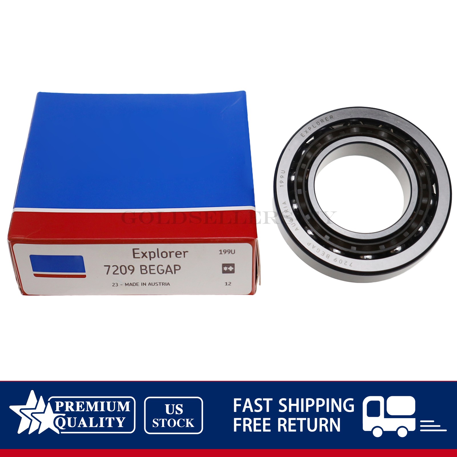 NEW Fits SKF 7209 BEGAP Angular Contact Ball Bearing 45x85x19 mm US
