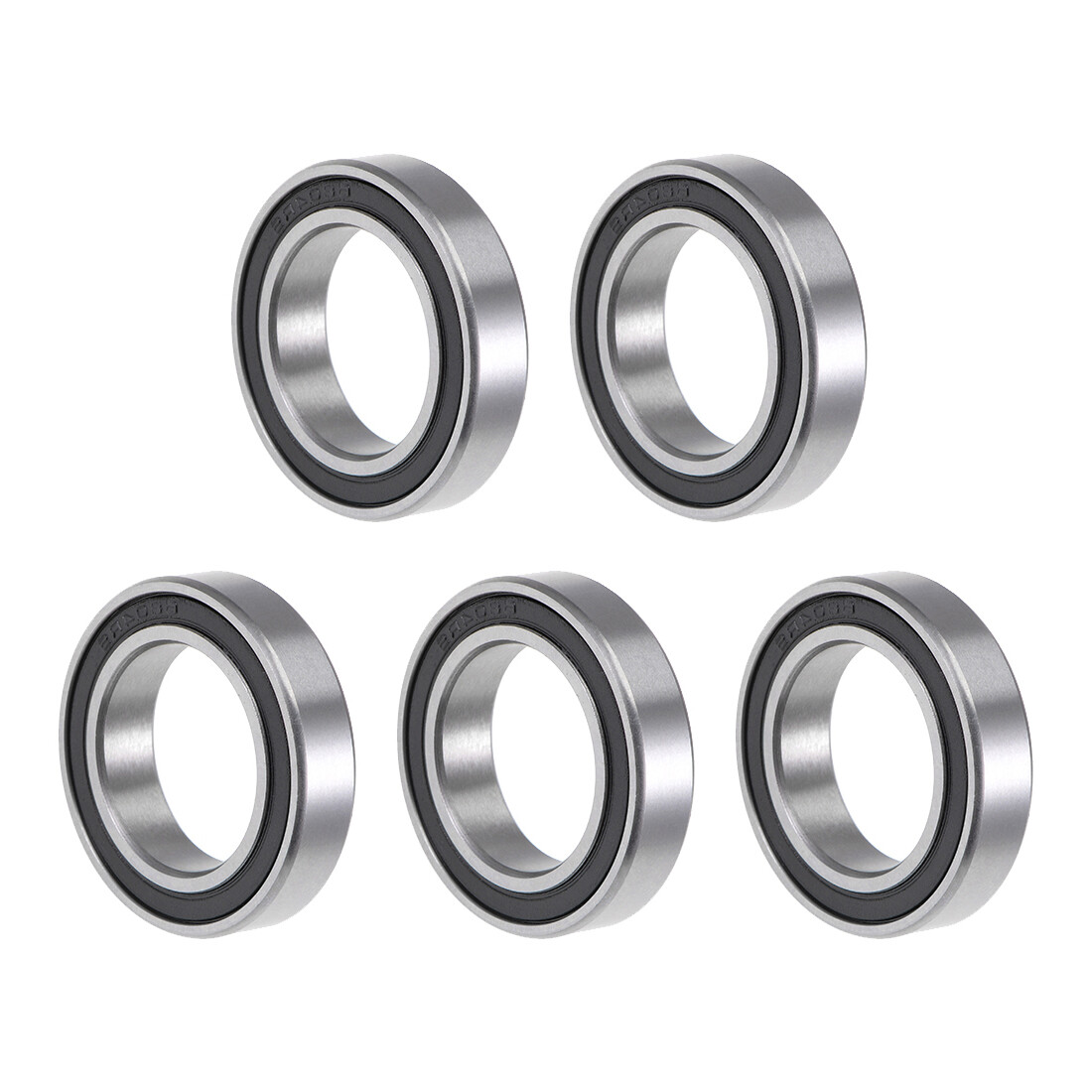 5Pcs 6804-2RS Ball Bearing 20mm ID 32mm OD 7mm T Double Sealed ABEC-1 Bearing