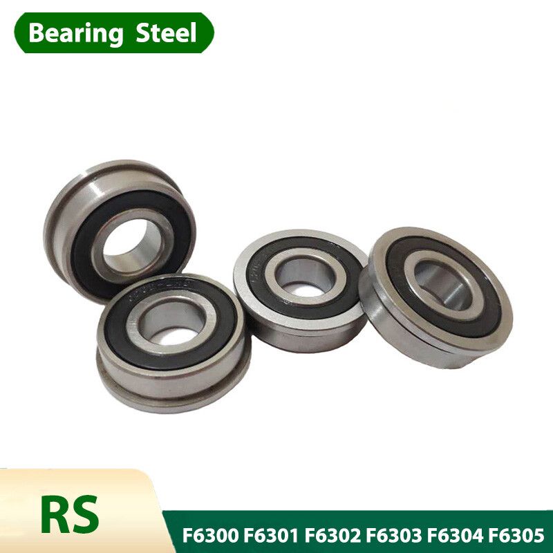 Flange Deep Groove Ball Bearing RS Rubber Cap F6300 – F6306 Double Shielded