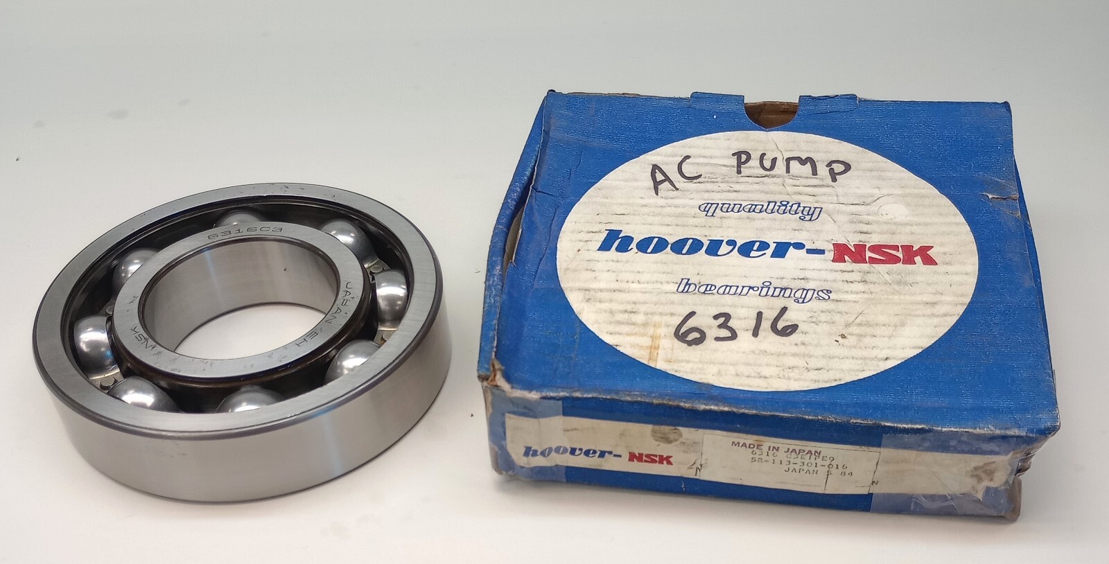NSK 6316 C3E1PE9 Ball Bearing Deep Groove 80mm ID X 170mm OD X 39mm W