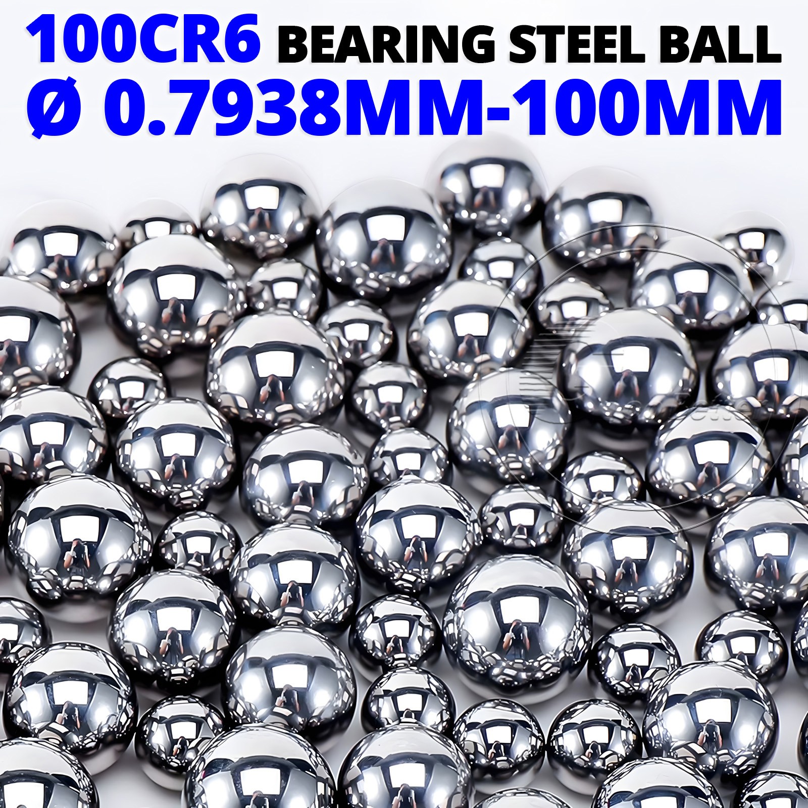 Ø 0.7938mm 0.8mm 1mm 1.2mm – 100mm 100Cr6 Bearing Steel Ball G10 Ball Bearings