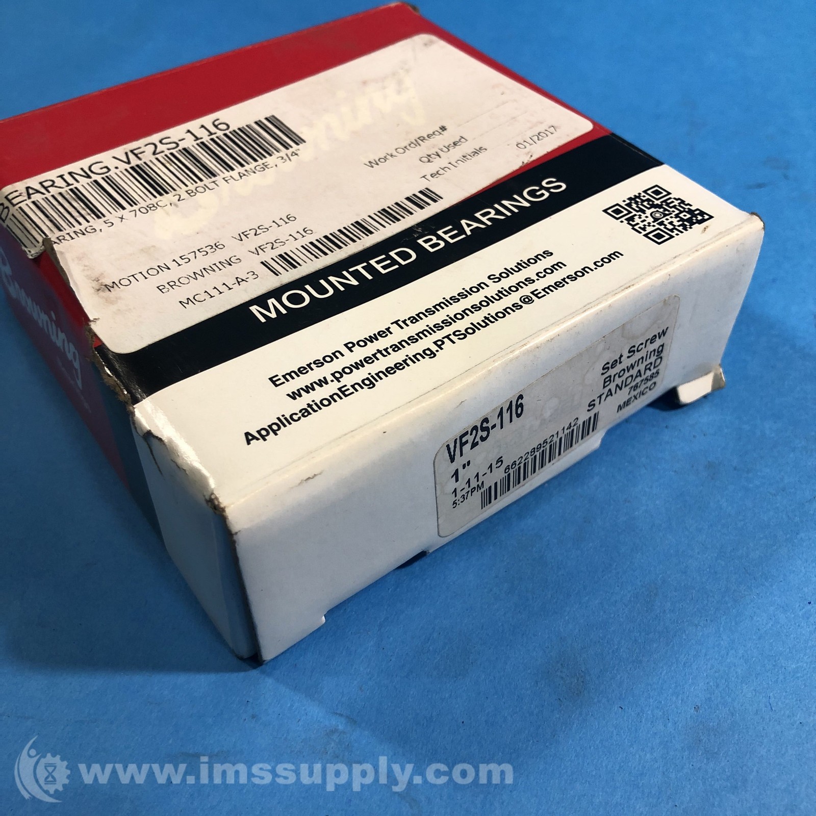 Browning VF2S-116 Flange Ball Bearing Unit FNFP