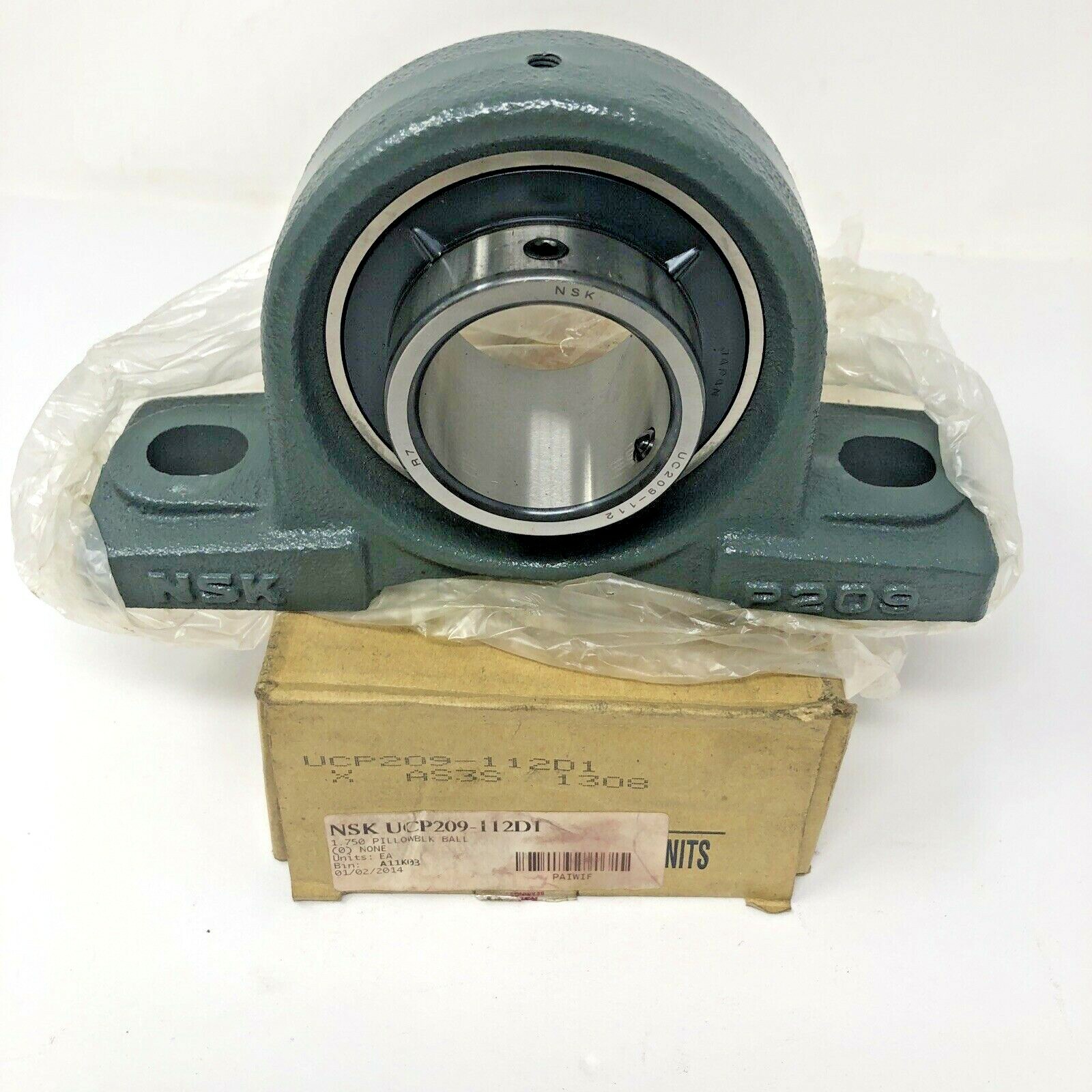 NEW NSK UCP209-112DI Pillow Block Bearing Ball 1.750″ AS3S 1308