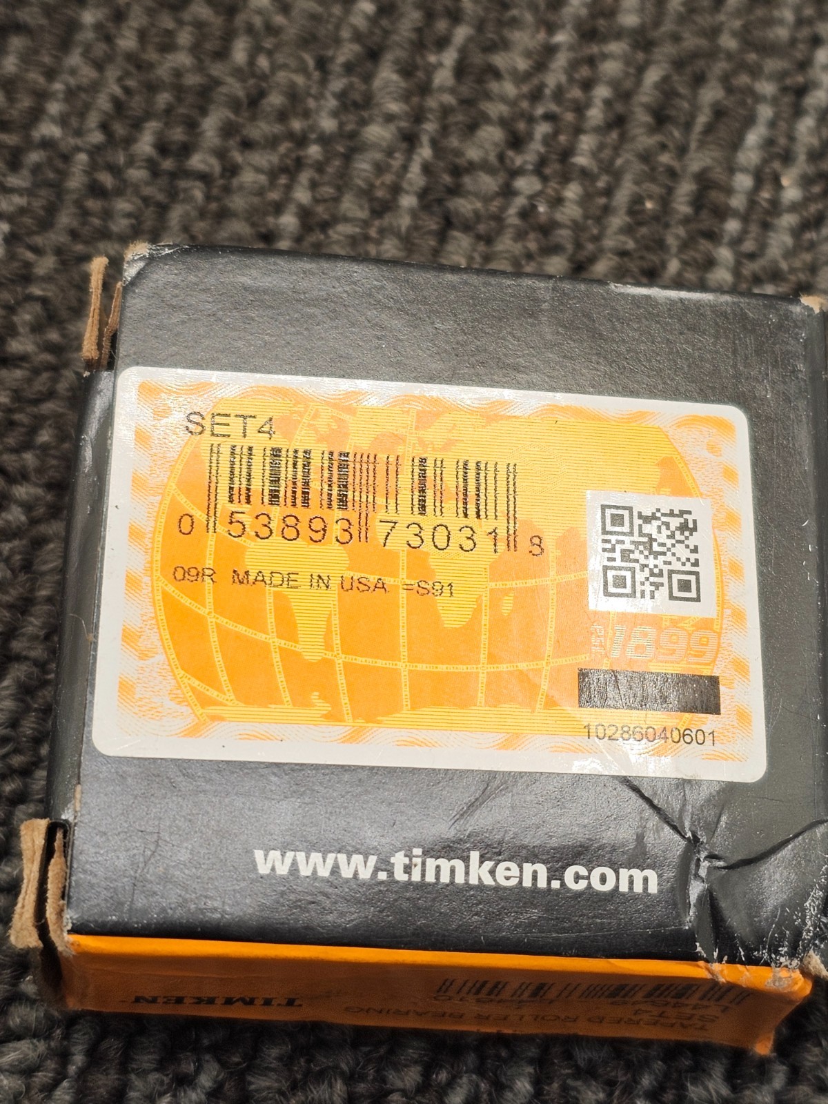 TIMKEN L44649-L44610 SET4 Tapered Roller Bearing Cone & Cup Fits 1984 Volvo DL