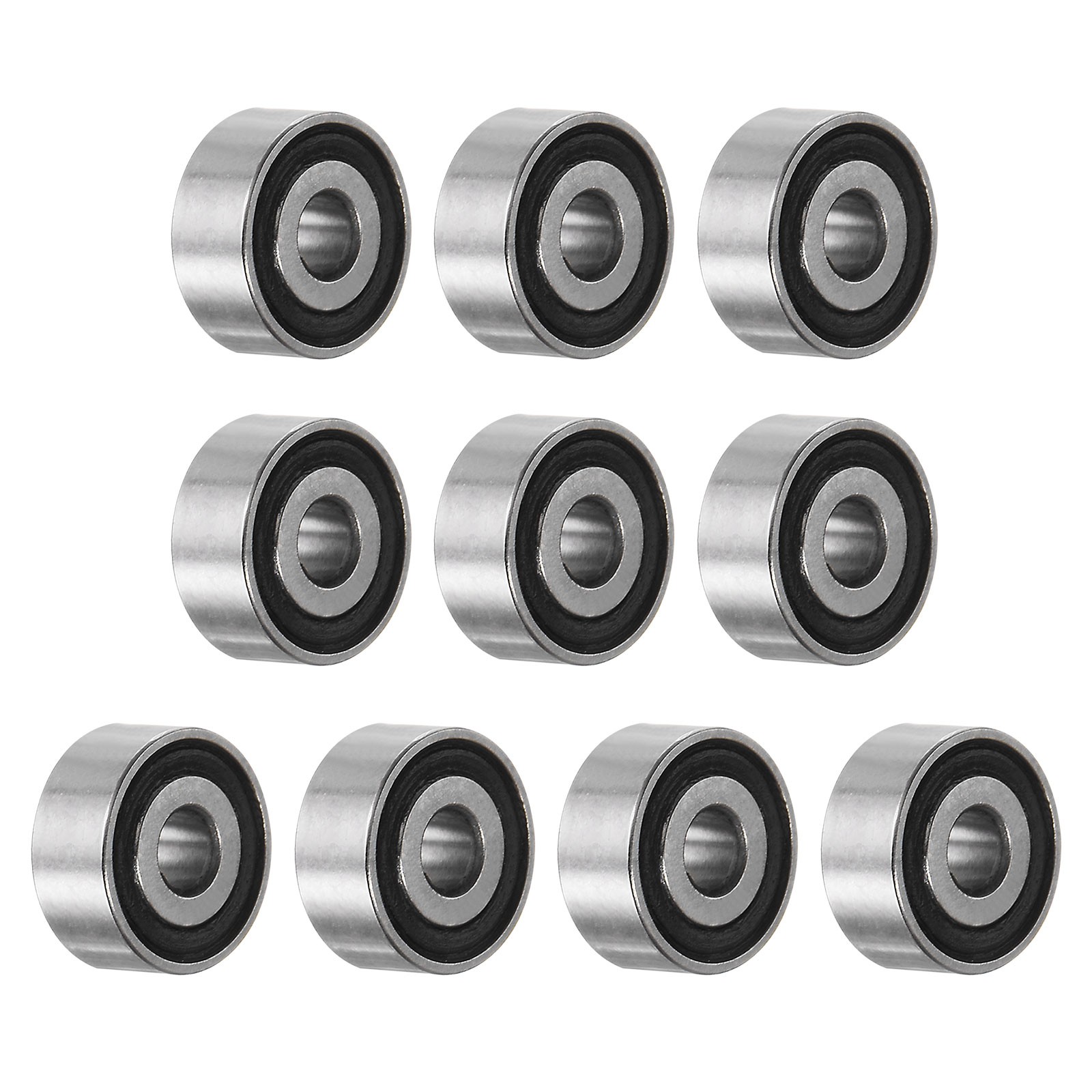 10pcs MR62-2RS, Bearing 2x6x2.5mm Chrome Steel Mini Bearing Double Sealed ABEC3