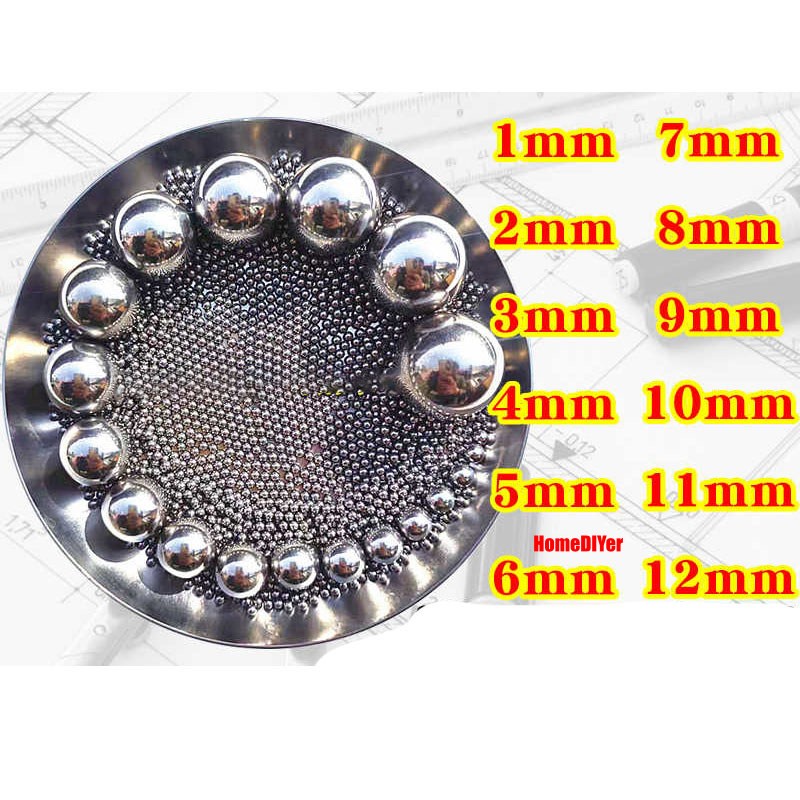High-Precision Carbon/Bearing Steel Balls Solid Bearings Ball Diameter 1-12.5mm