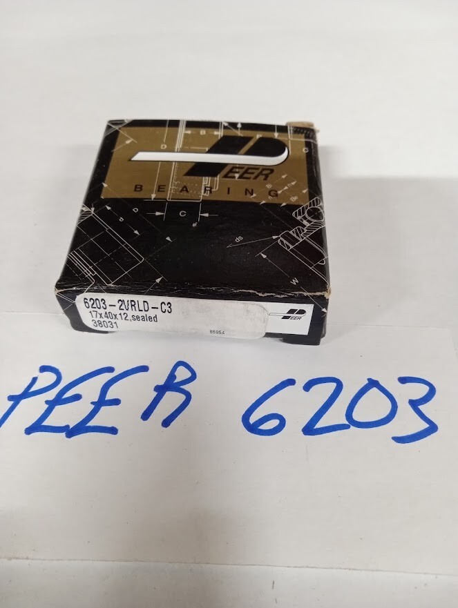 (1) 6203 2VRLD-C3 PEER BEARING NOS