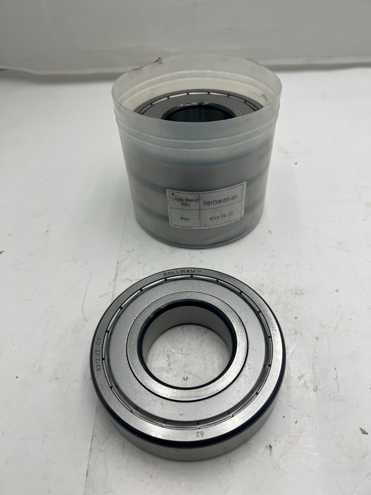 (QTY 4) Rollway Radial Ball Bearings 6312-2Z C3 Silver Heavy Duty Fits SKF
