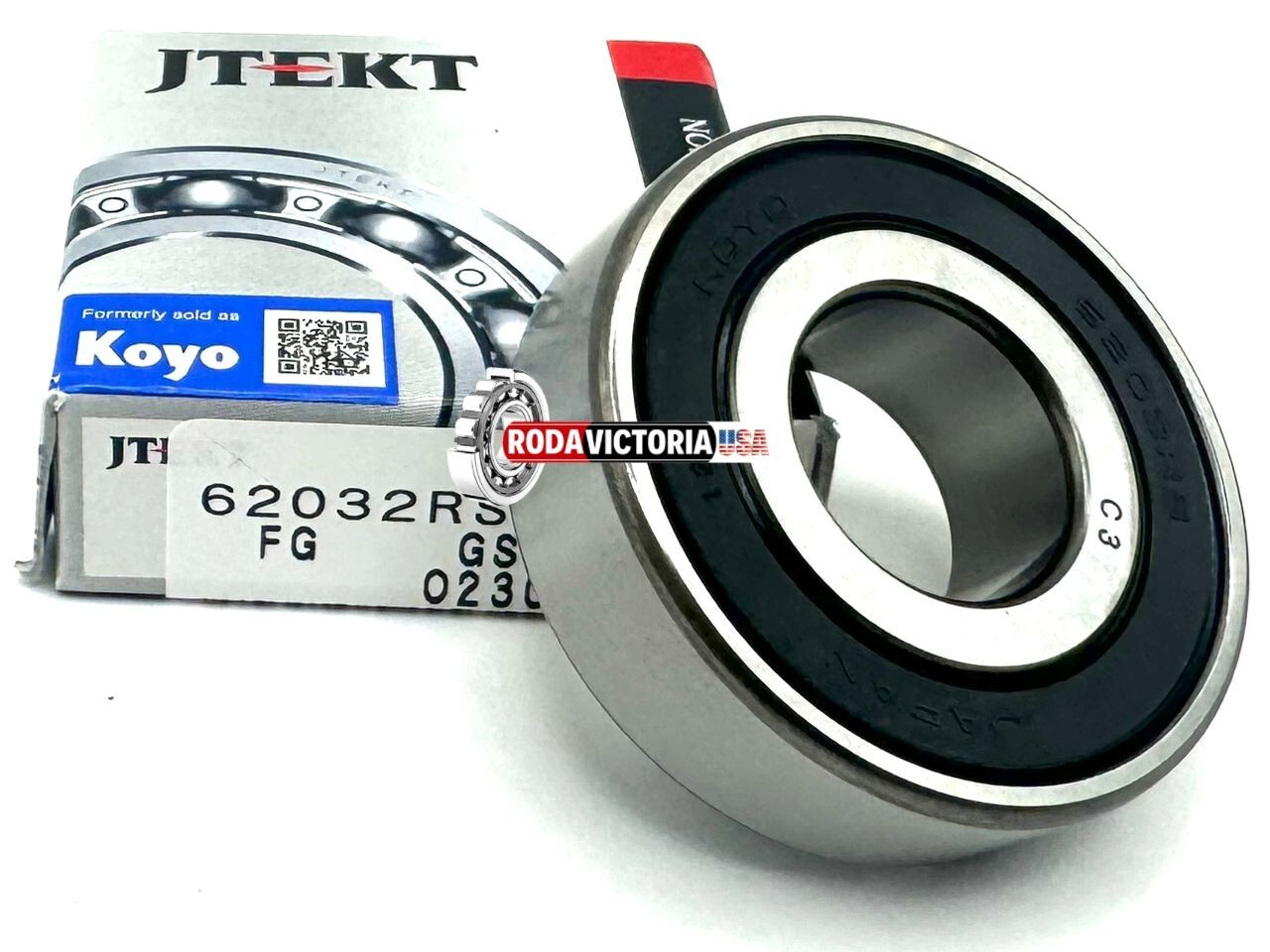 KOYO JAPAN 6203 2RS C3 DEEP GROOVE BALL BEARING, RUBBER SEALED 17x40x12 mm