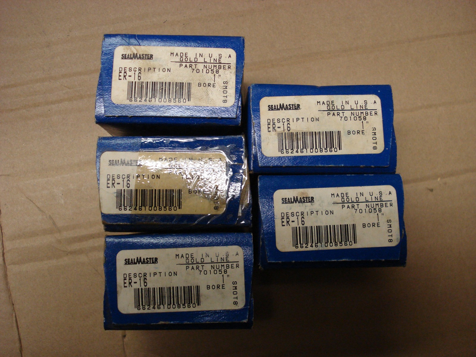 Sealmaster Gold Line Bearing ER-16, 1″ Bore P/N 701058 NOS