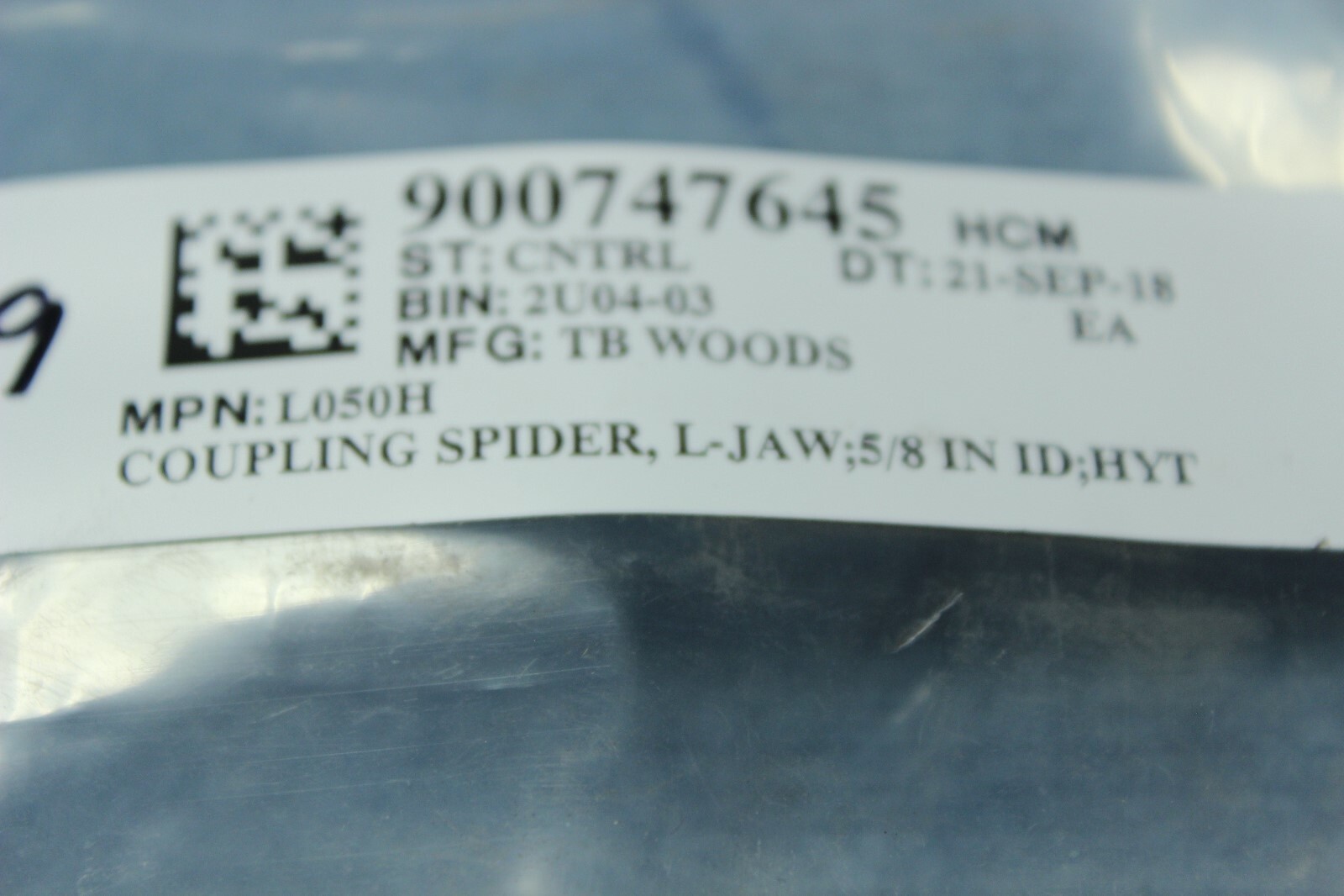 (LOT OF 3 pcs) NEW TB WOODS L050H HYTREL COUPLING SPIDER L-JAW 5/8 IN ID L050H