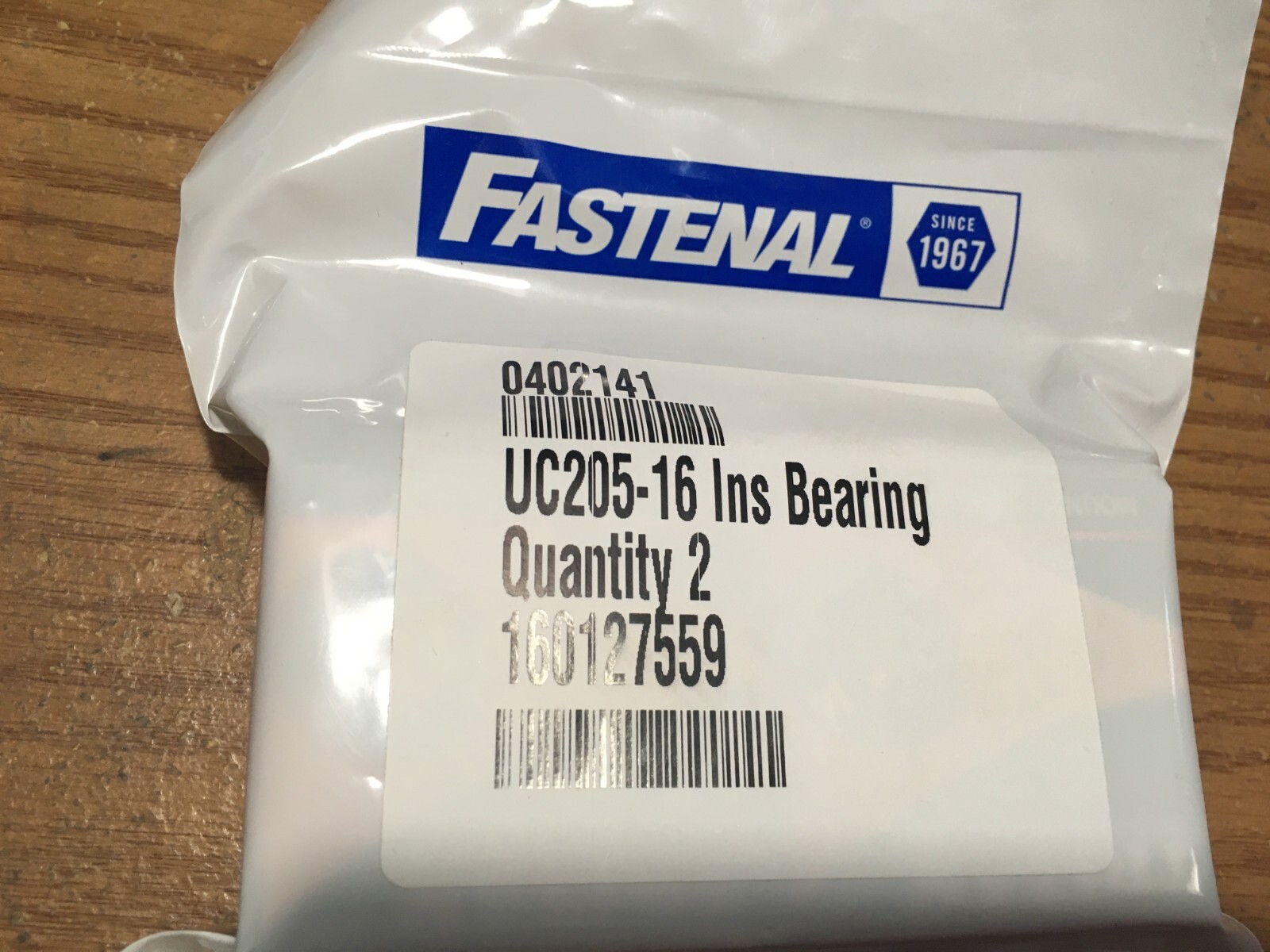 Set Screw Insert Bearing UC205-16 1″ Bore Qty: 2