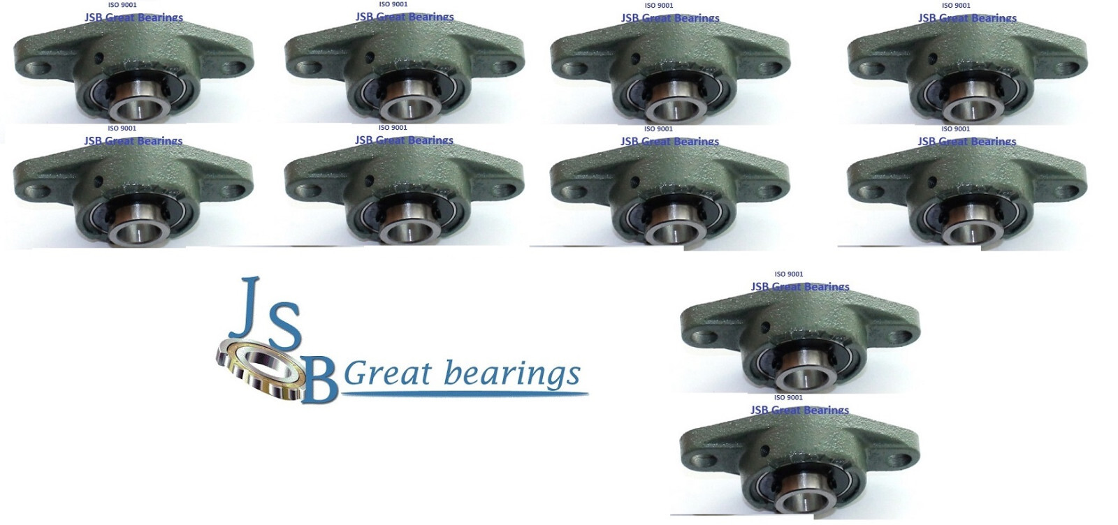 (Qty.10) UCFL207-20 1-1/4 id oval flange pillow block bearing UCFL 207