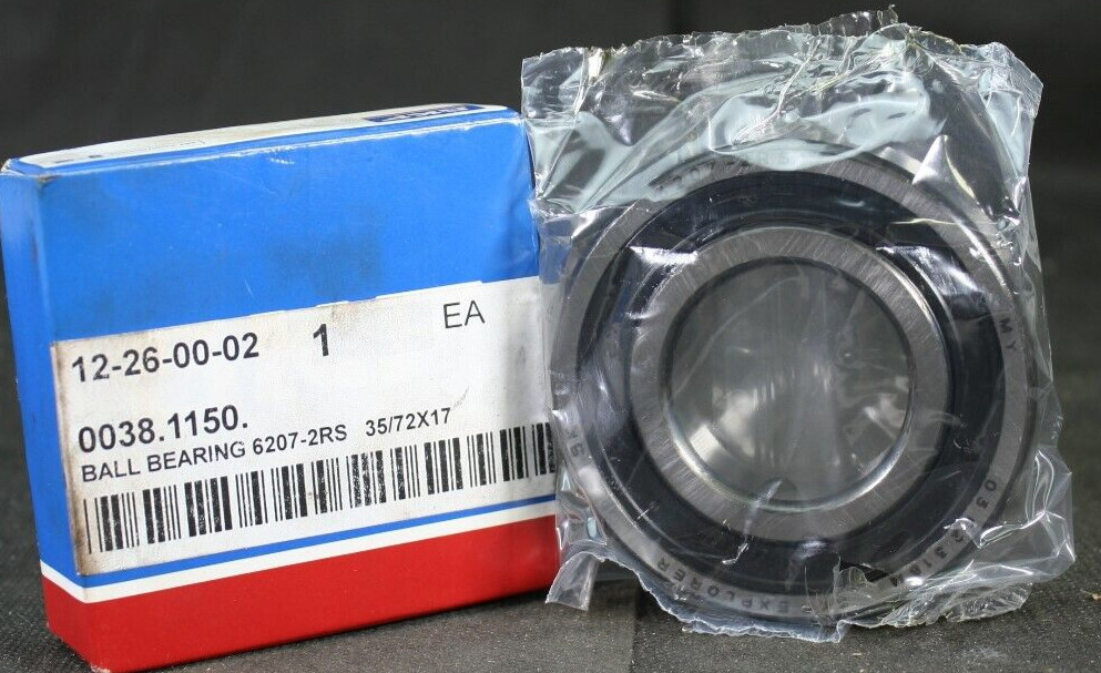 One (1) SKF 6207 2RS1 Deep Groove Bearing 35MM ID Malaysia NEW