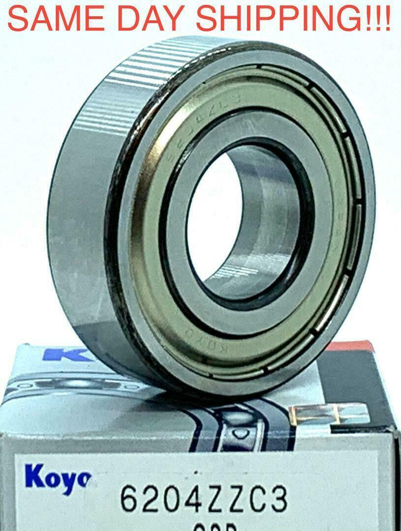 KOYO 6204ZZC3 BEARING METAL SEALED 6204 ZZ C3 6204ZZ 20x47x14 mm JAPAN KOYO