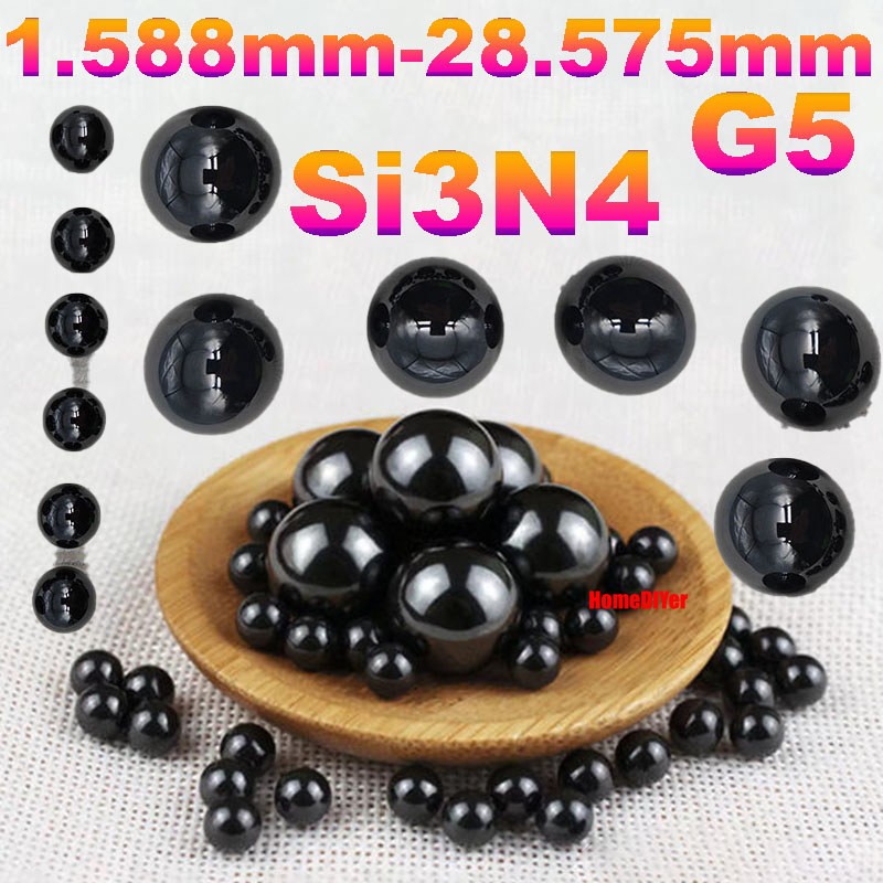 Si3N4 Silicon Nitride Ball Bearing Ceramic Balls G5 Precision 1.588mm-28.575mm