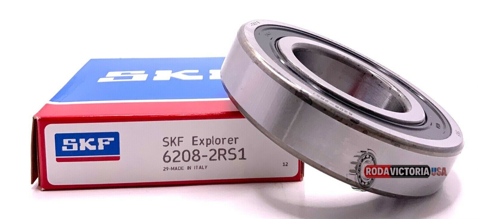 SKF 6208 2RS1 DEEP GROOVE BALL BEARING, RUBBER SEALED 40x80x18 (mm)