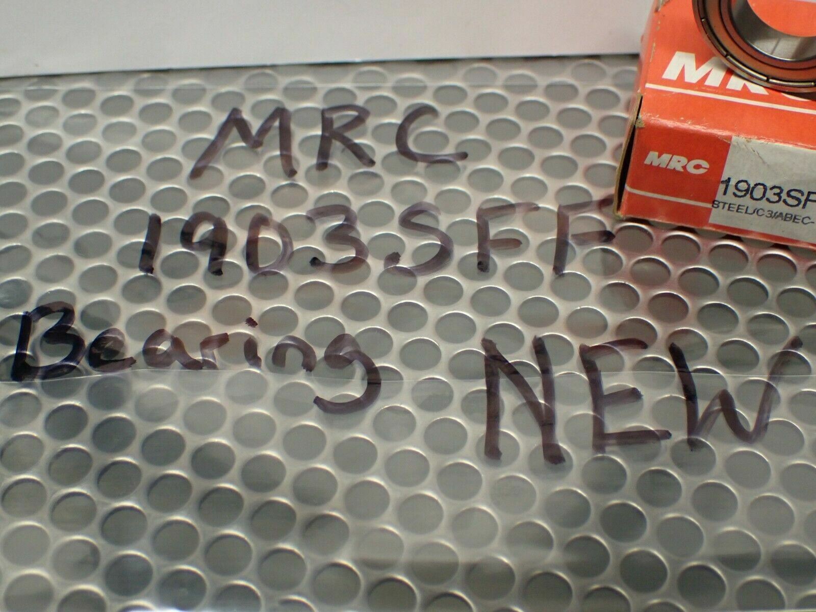 MRC 1903SFF Bearing STEEL/C3/ABEC-1 New Old Stock Fast Free Shipping