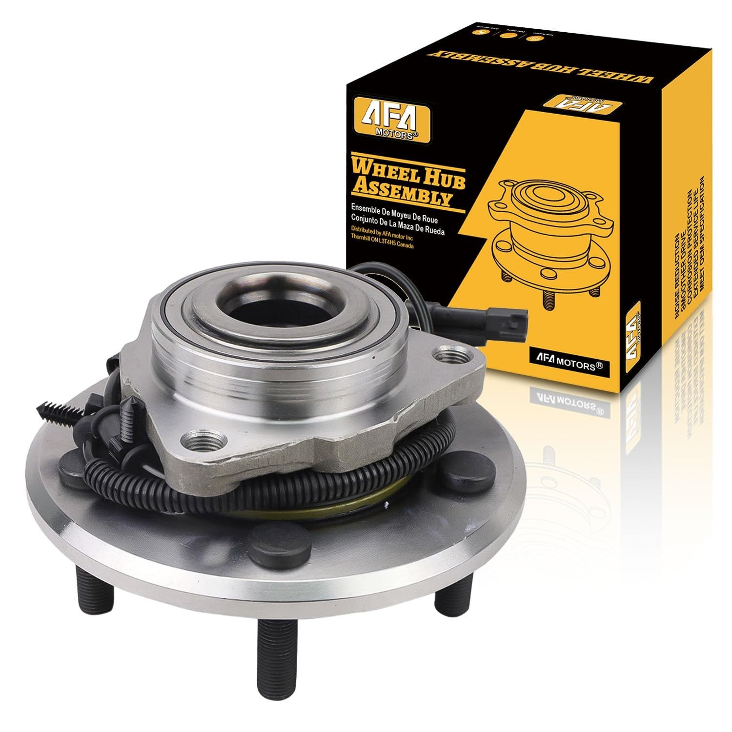 with ABS Front Wheel Bearing and Hub Assembly Compatible with 2012-2018 Ram 1…