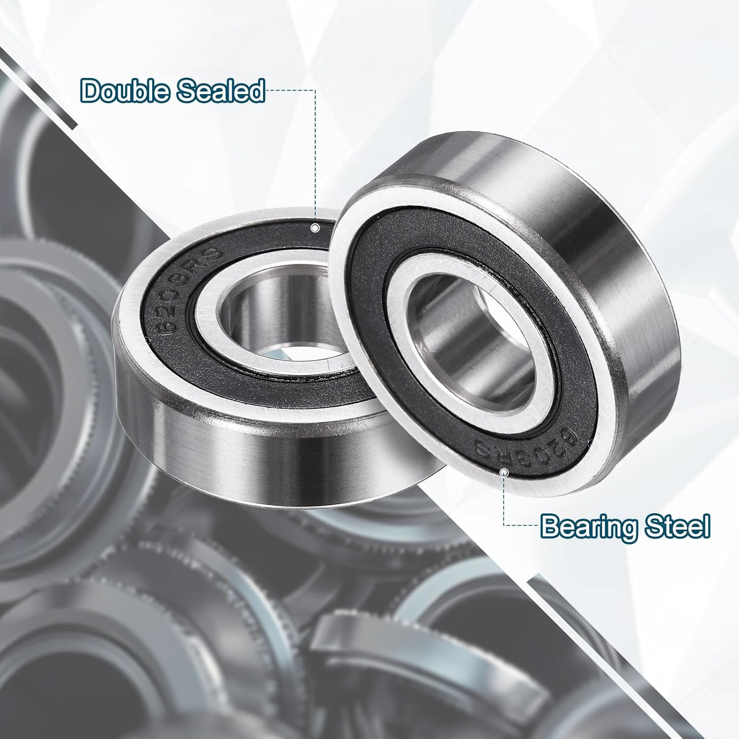 174212-2RS Non-Standard Ball Bearings 17mm ID x 42mm OD x 12mm Thickness