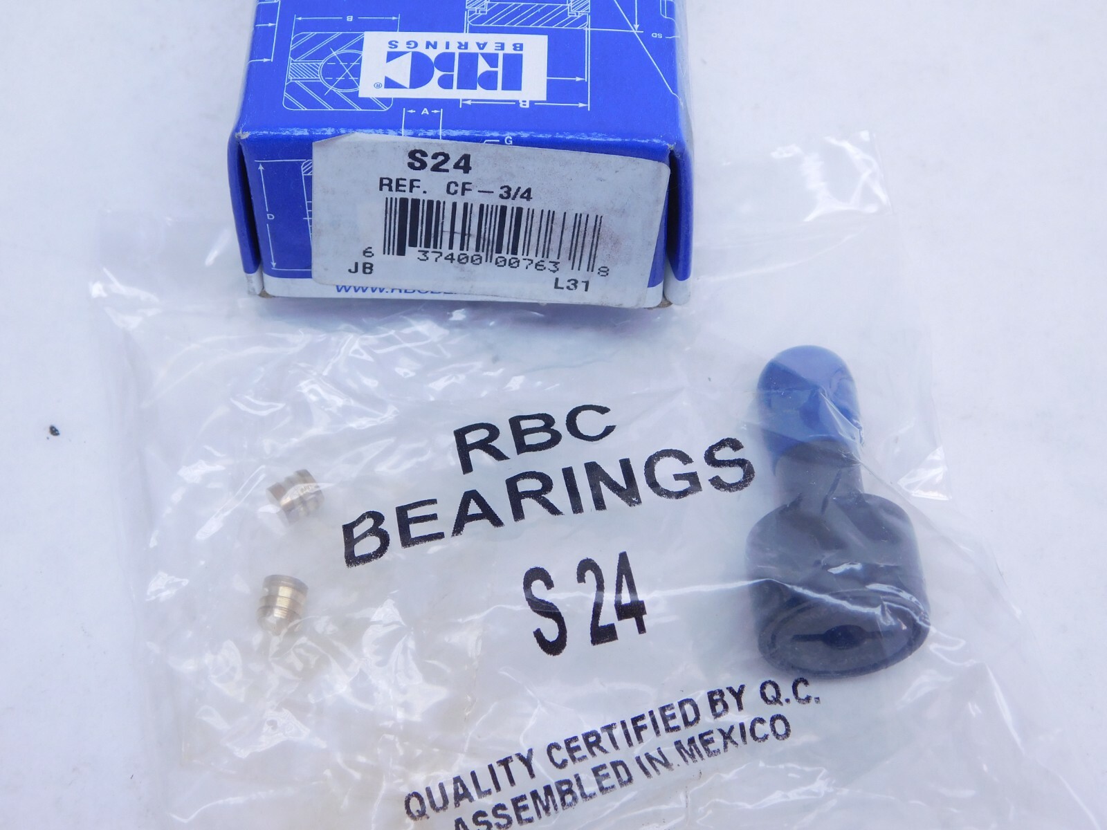NEW RBC S24 CAM FOLLOWER BEARING 3/4″ ID S-24 (CF-3/4) USA FREE SHIPPING (HR)