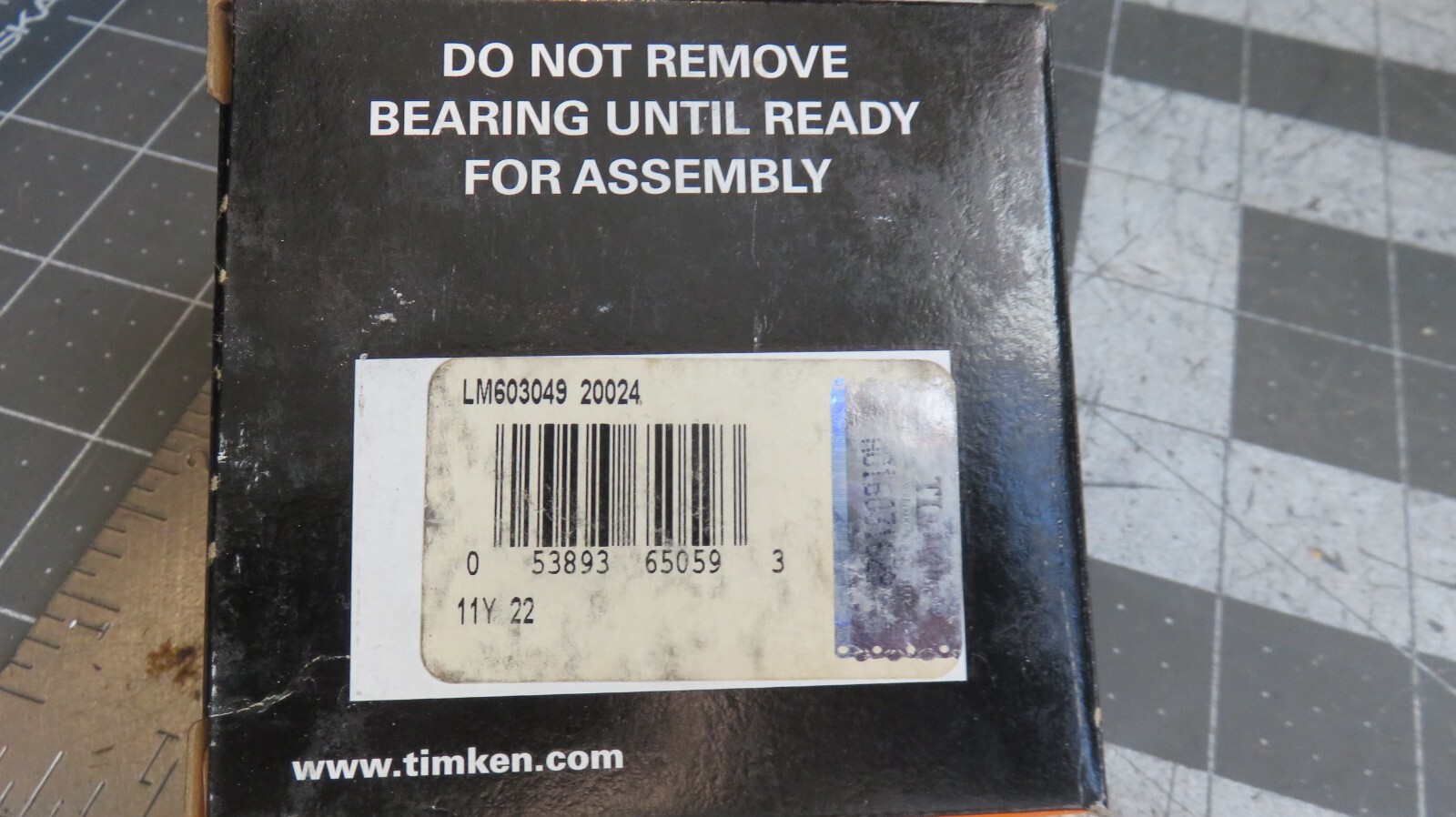 Timken LM603049-20024 Tapered Roller Bearing Cone