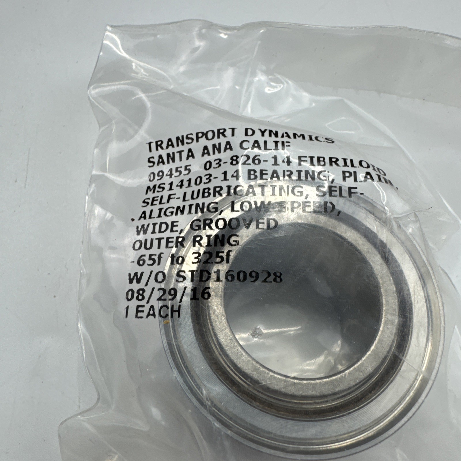 RBC Transport Dynamics Bearing MS14103-14 Self-Aligning 03-826-14 NEW Sealed