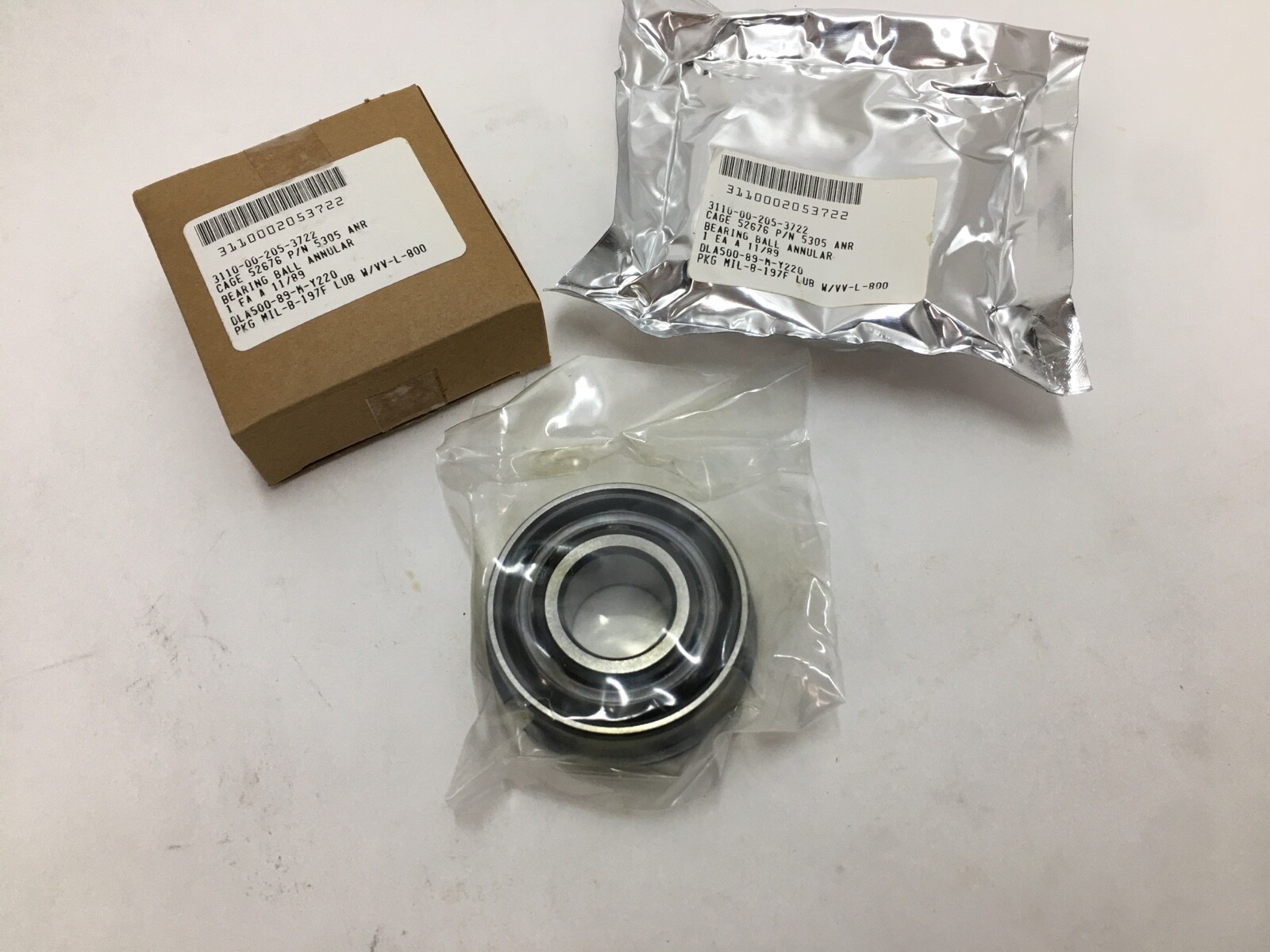 SKF 5305ANR Bearing w/ Snap Ring 25mmx62mmx1″ 3305 A NR 5305-NR MRC 5305CG USA