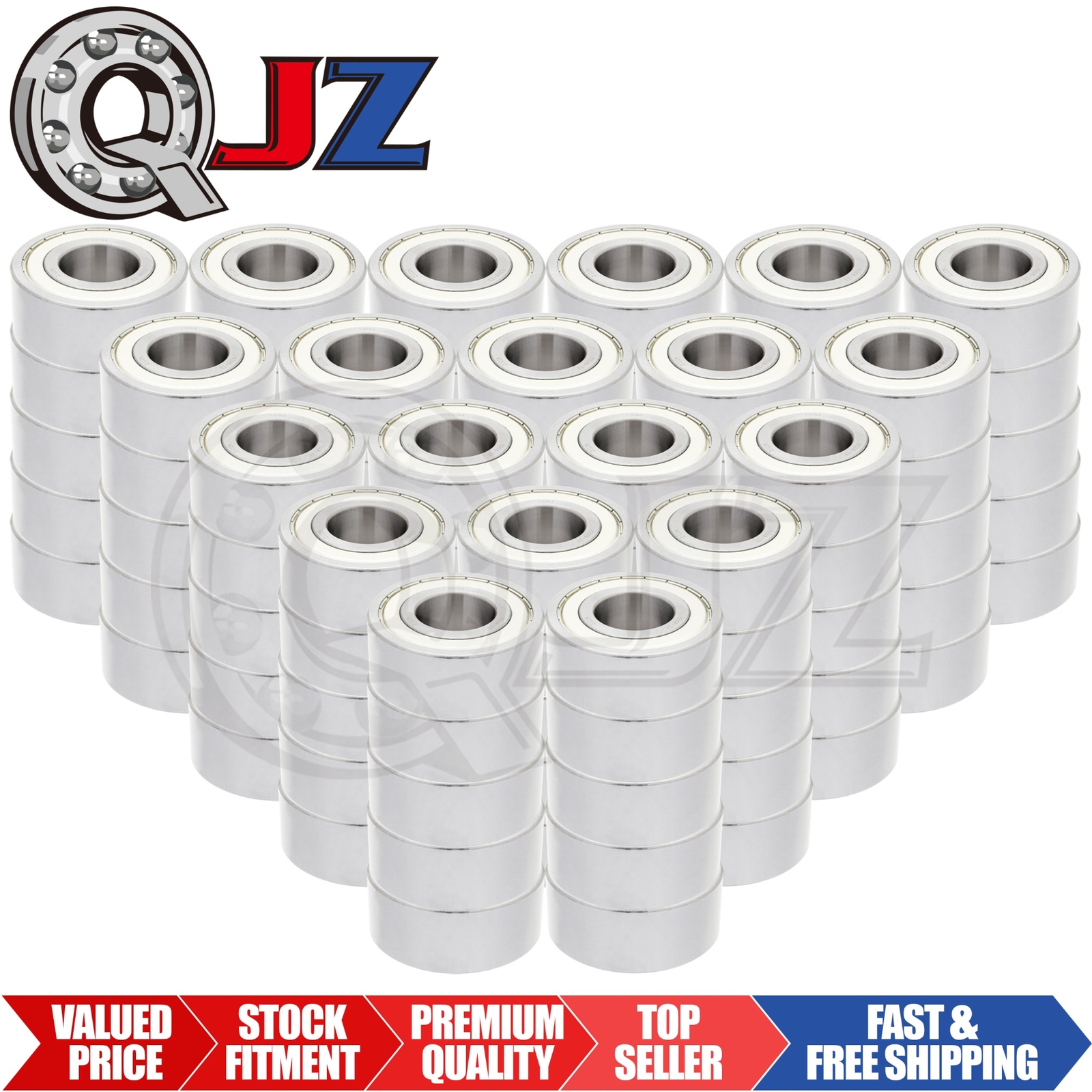 [Qty.100] 5308-ZZ Angular Contact Ball Bearing [40 mm ID x 90 mm OD x 36.5 mm W]