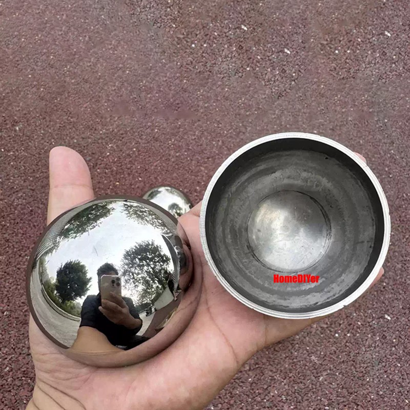 304 Stainless Steel Half Hollow Ball Metal Sphere Hemispheres Gazing Globe Balls