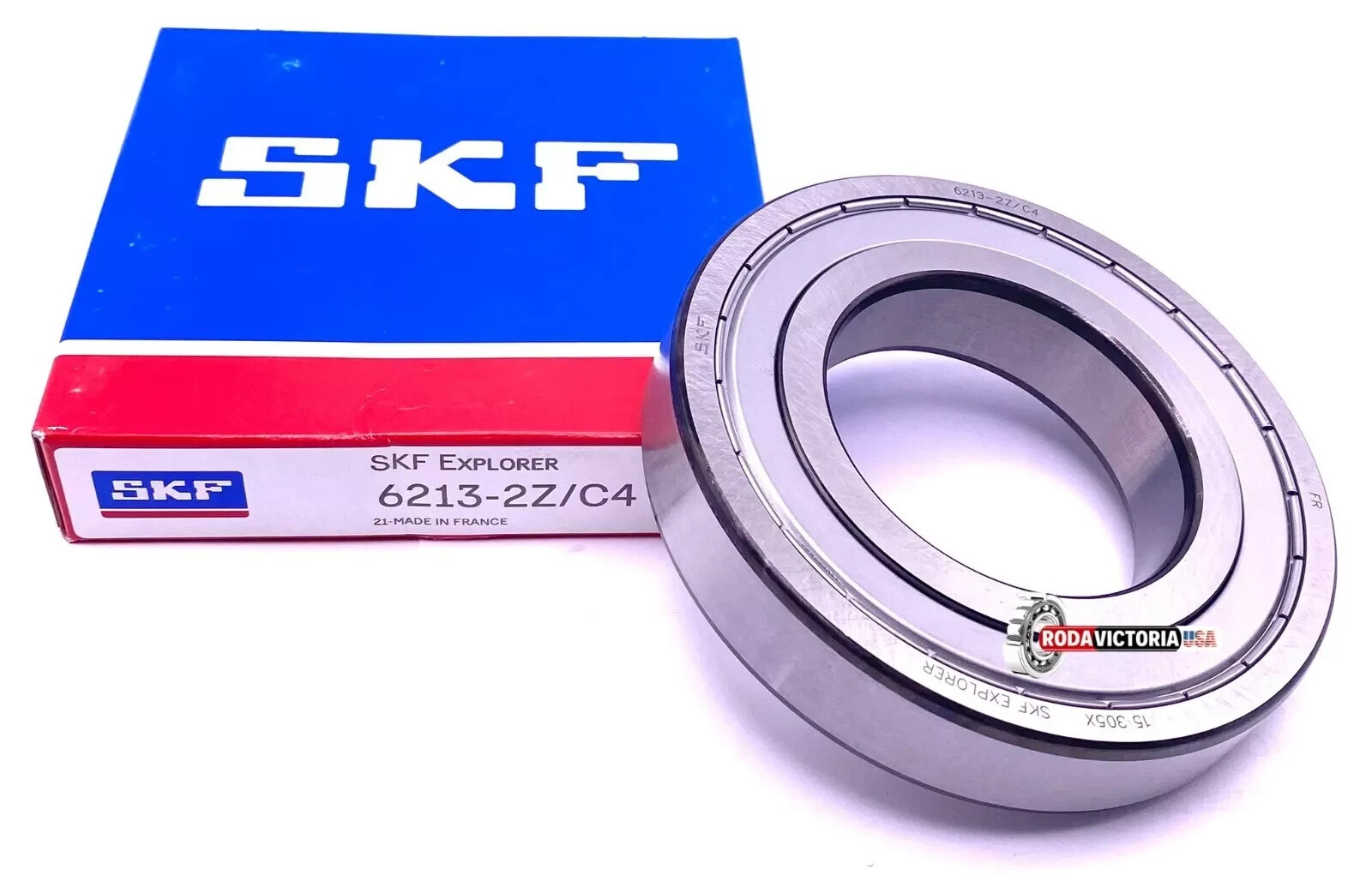 SKF 6213 ZZ C4 Deep Groove Ball Bearing, Metal Shielded 65x120x23 mm