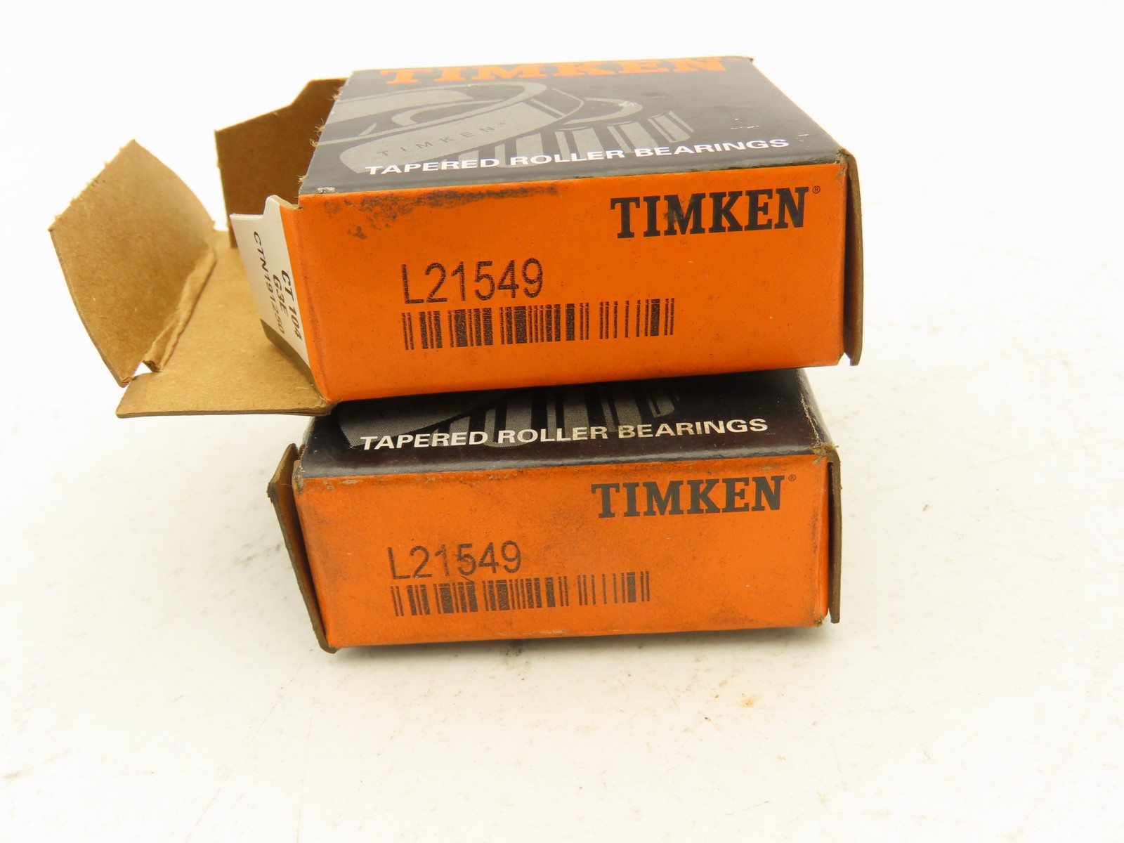 Timken L21549 Tapered Roller Bearing Cone .625″ ID x .433″ Width Lot of 2
