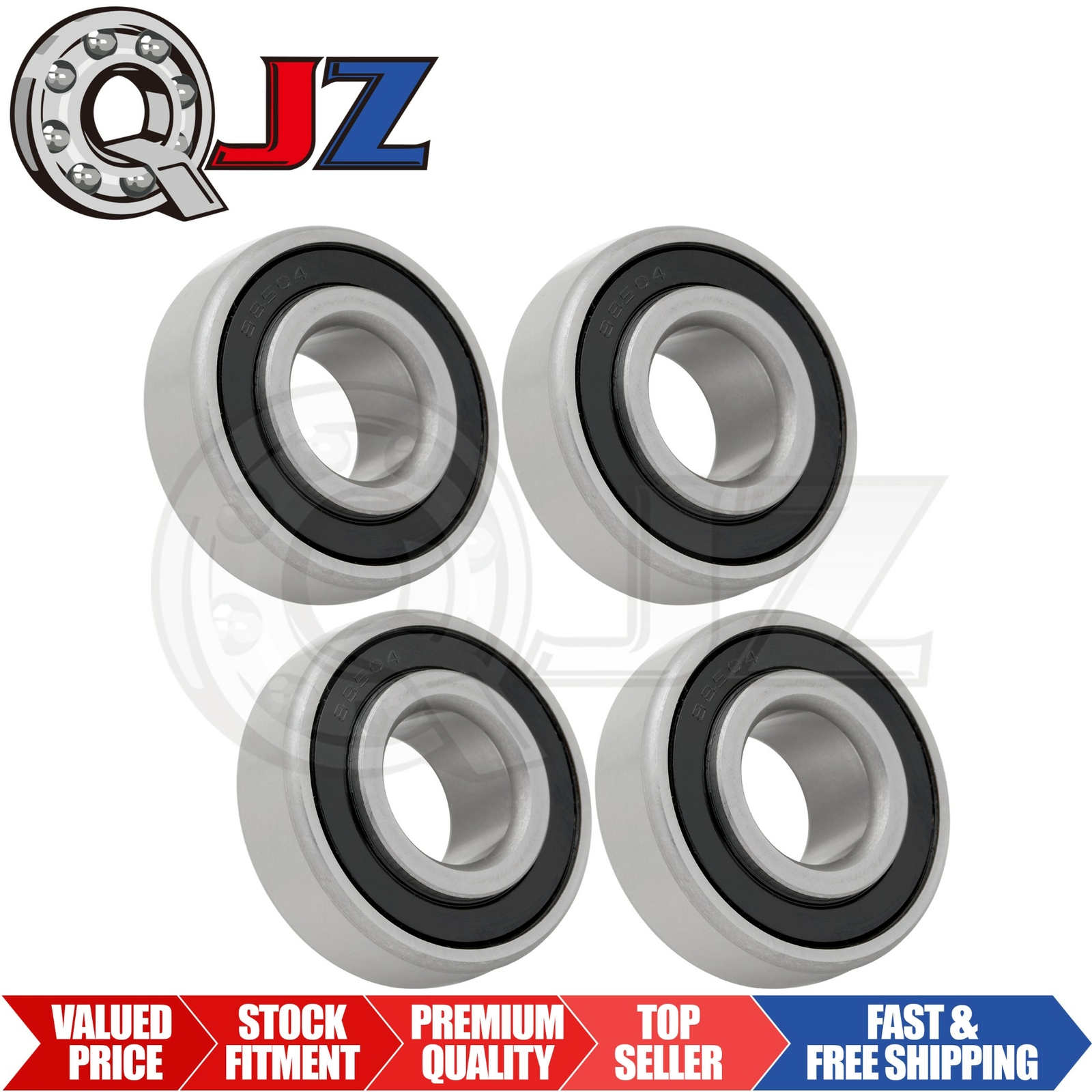 [Qty.4] 88504 Agricultural Equipment Bearing [20mm ID x 47mm OD x 17.75mm OW]
