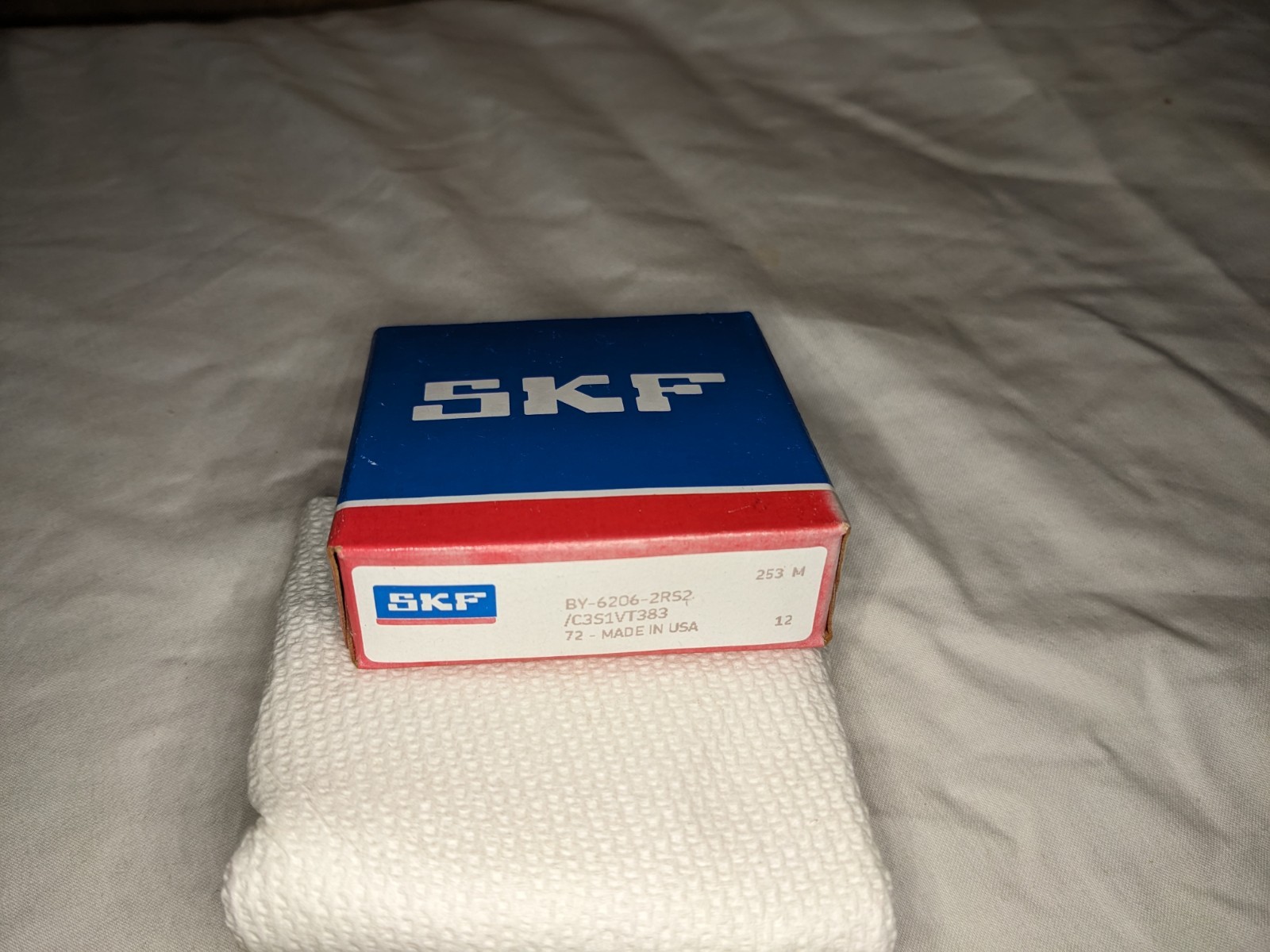 SKF 6206-2RS2/C3S1 High Temp Bearing 30x62x16 FKM Seals Heat Stabilized USA NOS