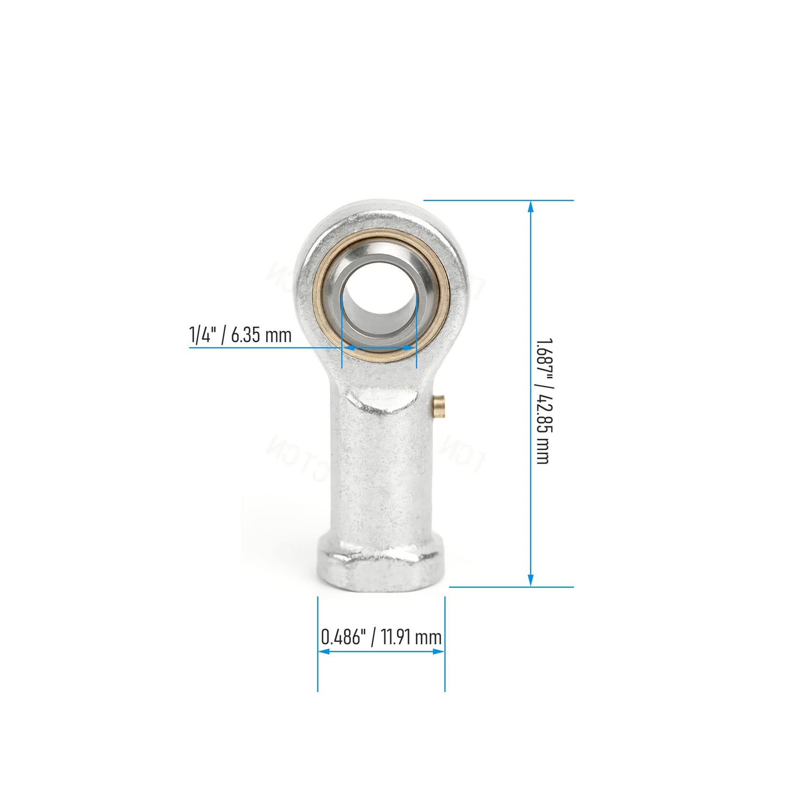 PHSB4 Spherical Rod End Bearings 1/4″ Bore Pre-Lubricated Joint Bearings Set,…