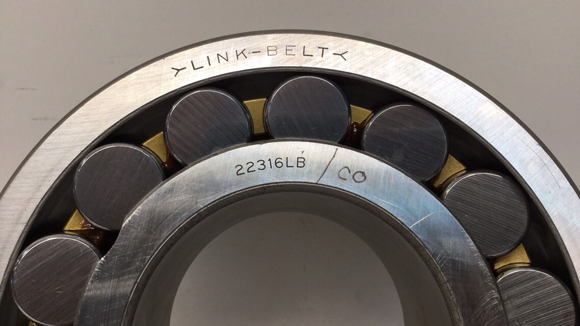 Link-Belt 22316LB/W33/CO Spherical Roller Bearing 80mm ID 170mm OD 58mm Width