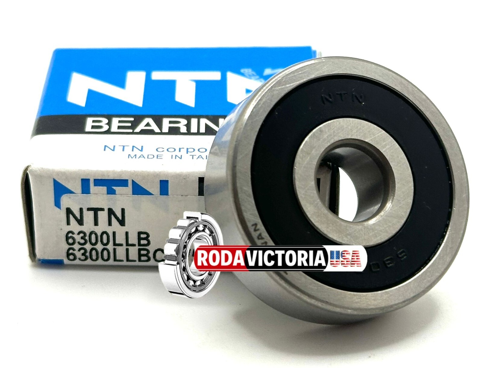 NTN 6300 LLB/5K BALL BEARING, RUBBER SEALED 10x35x11mm NON CONTACT