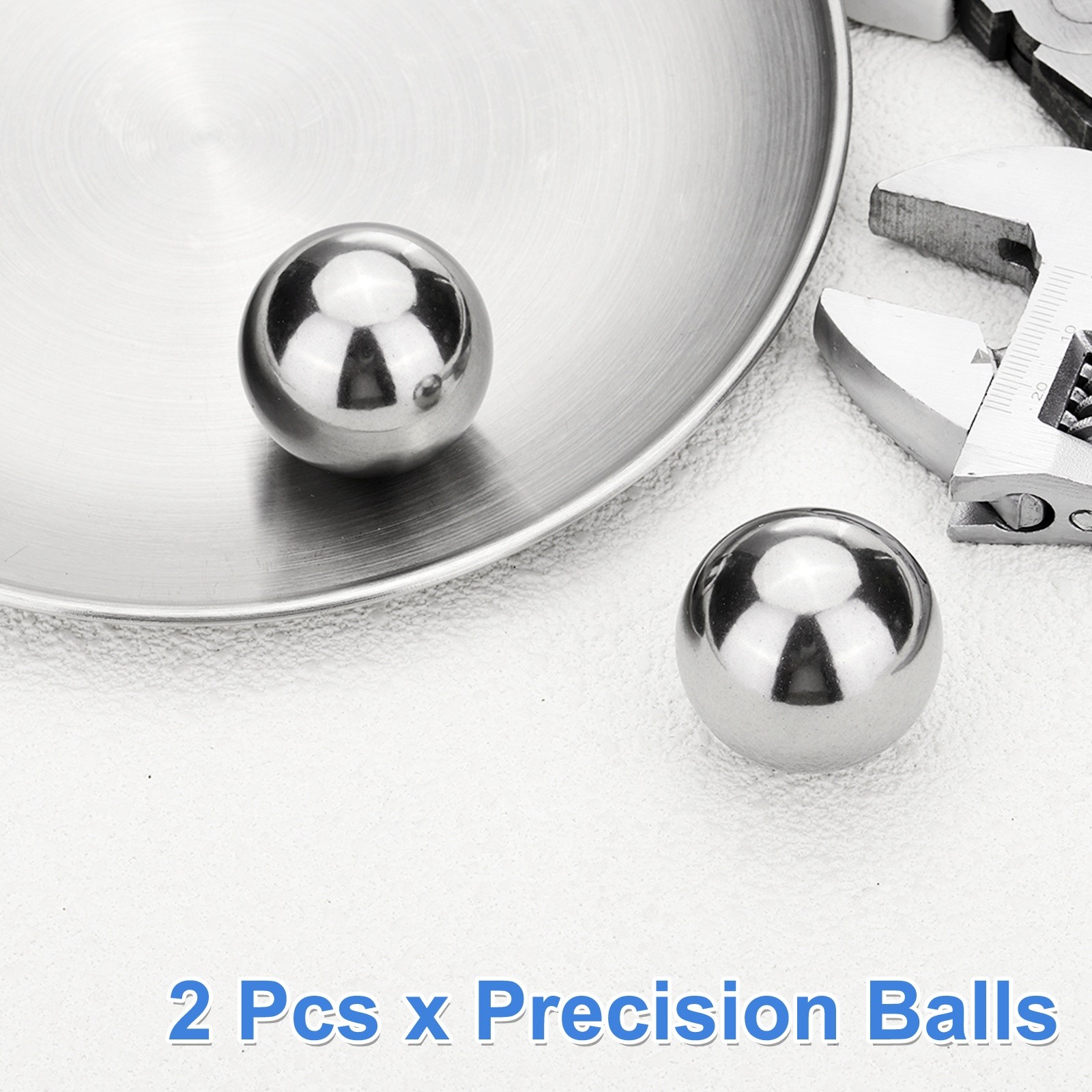 2Pcs Bearing Balls, 31.75mm Diameter 304 Stainless Steel G200 Precision Ball