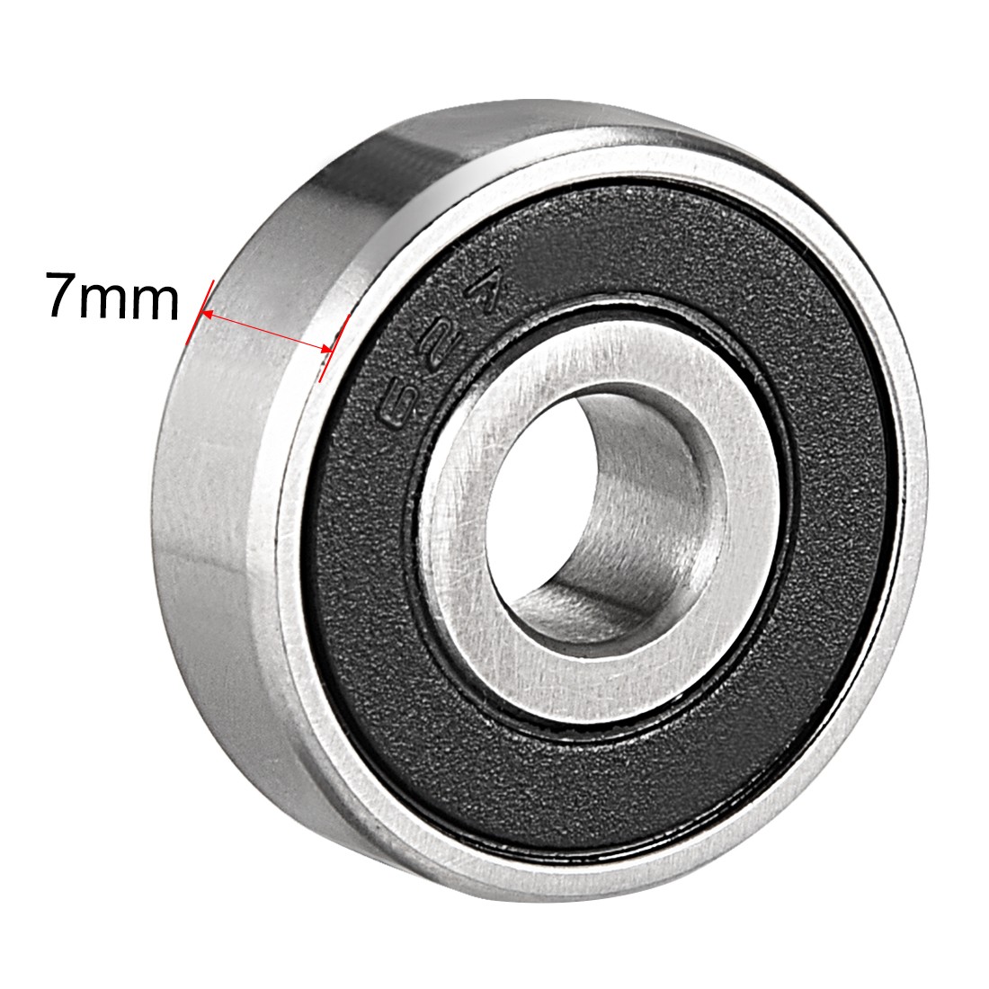 4Pcs 627-2RS Deep Groove Ball Bearing For Equipment Steel Double Sealed 7x22x7mm