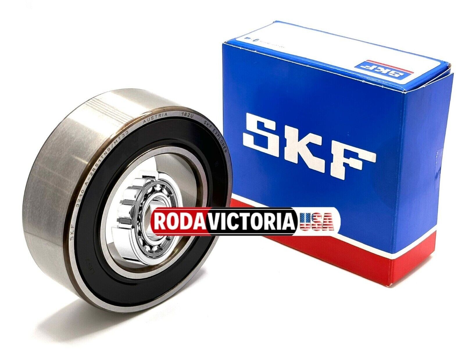 SKF 3210 A 2RS1TN9/MT33 ANGULAR CONTACT BALL BEARING RUBBER SEALED 50x90x30.2 mm
