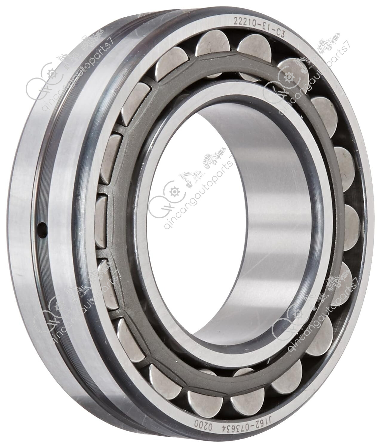 For 22210E1-C3 Spherical Roller Bearing Straight Bore Steel Cage C3 50*90*23mm