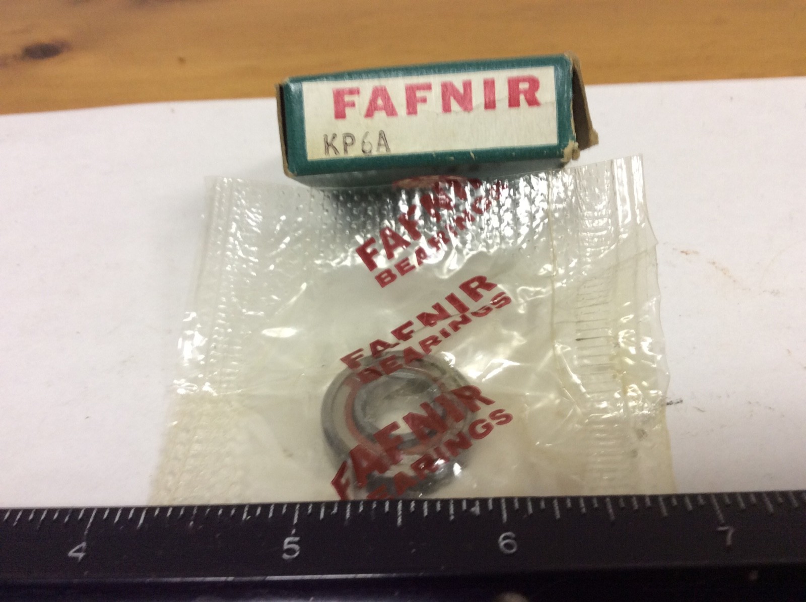New. Fafnir KP6A Aircraft Bearing, MS27641-6, ,375” ID, .875” OD, .313” Width