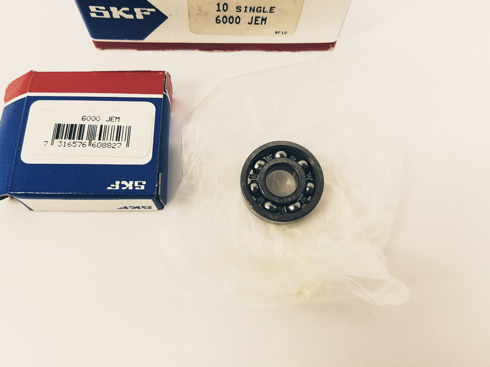 (Box of 10) SKF 6000 JEM Radial/Deep Groove Ball Bearing – New
