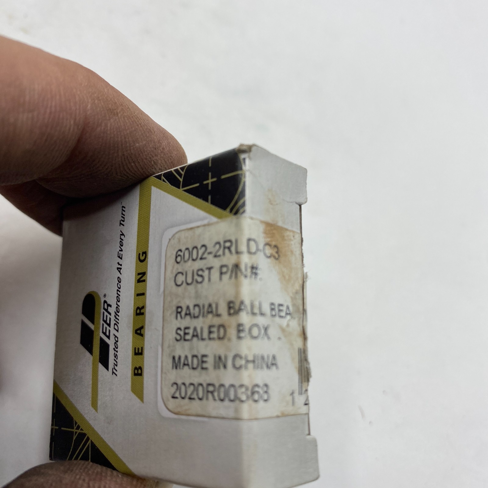 PEER 6002-2RLD-C3 RADIAL BALL BEARING 15X32X9mm 60022RLDC3 NEW