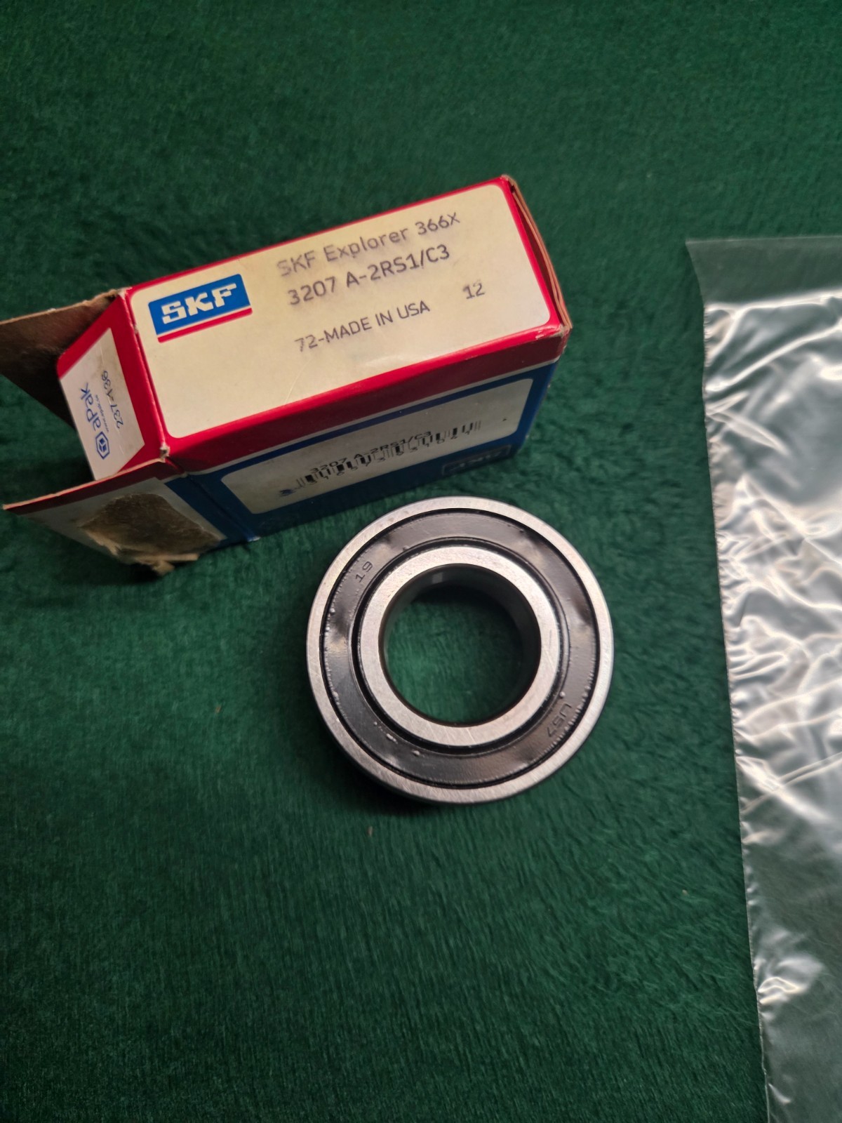 SKF 3207 A-2RS1/C3 Bearing New Open Box