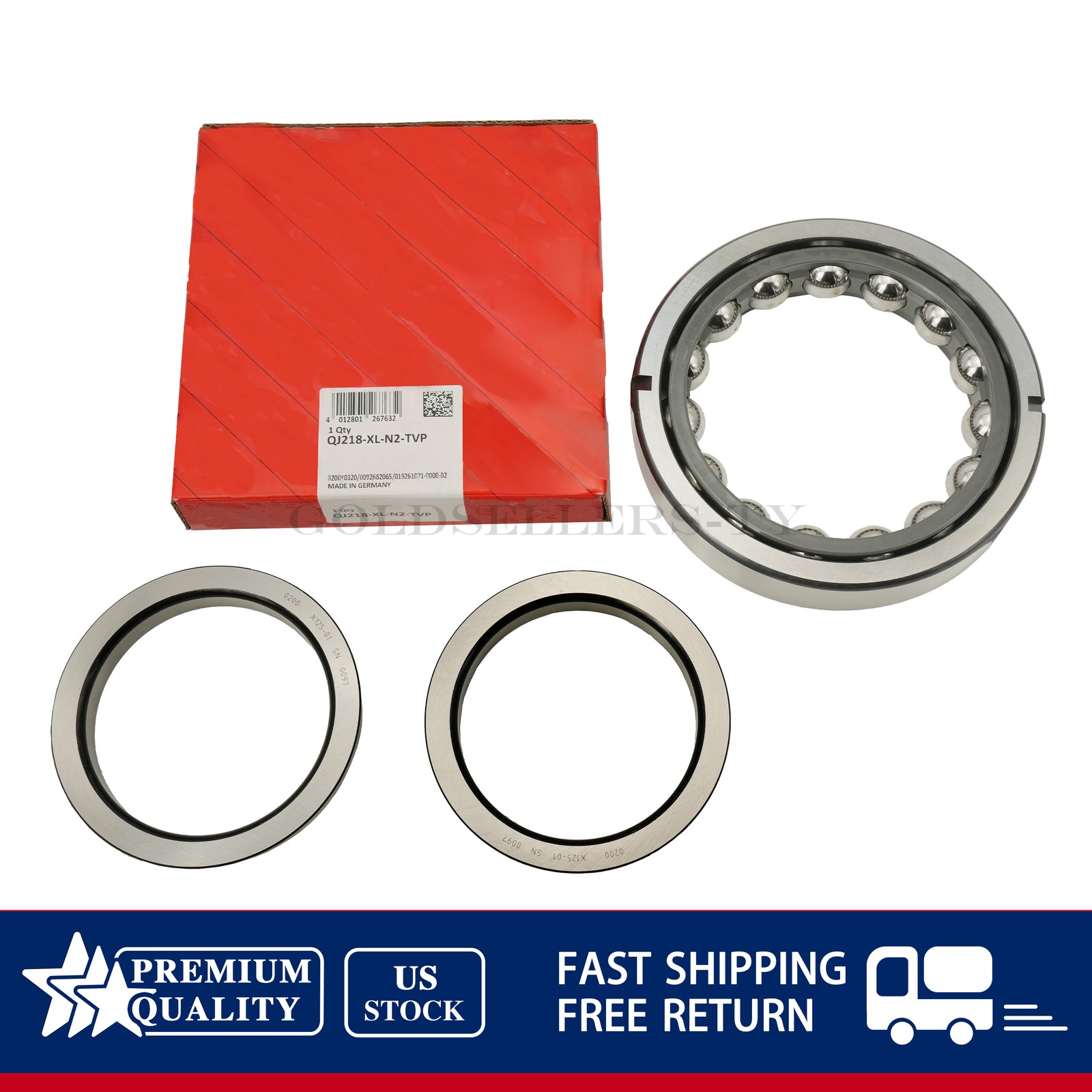NEW For FAG QJ218 XL N2 TVP Four Point Contact Bearing 90x160x30 mm US