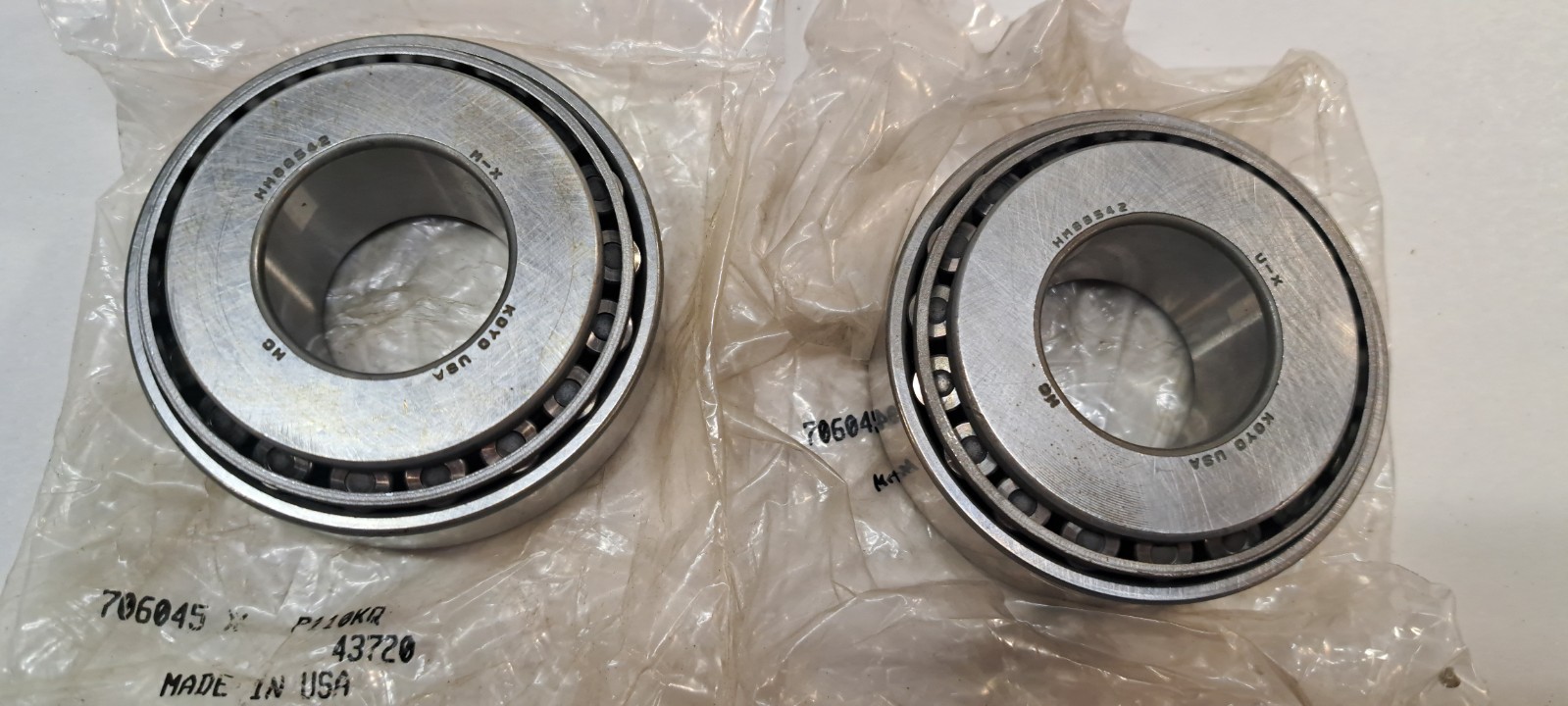 2X KOYO HM88542-HM88510 Tapered Roller Bearing Set 1-1/4″ x 2.875″ x 1.1563″