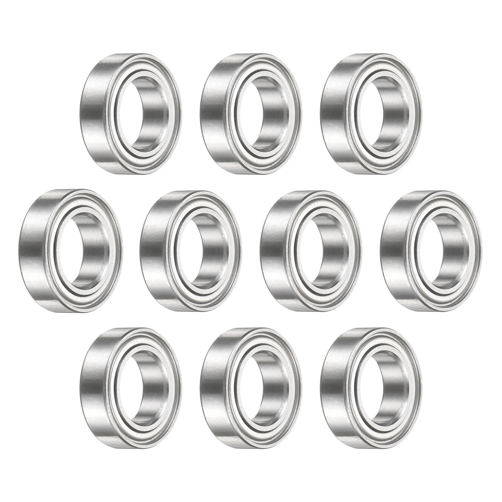 10Pcs MR148ZZ Deep Groove Bearing, 8x14x4mm Metal Double Sealed Bearing